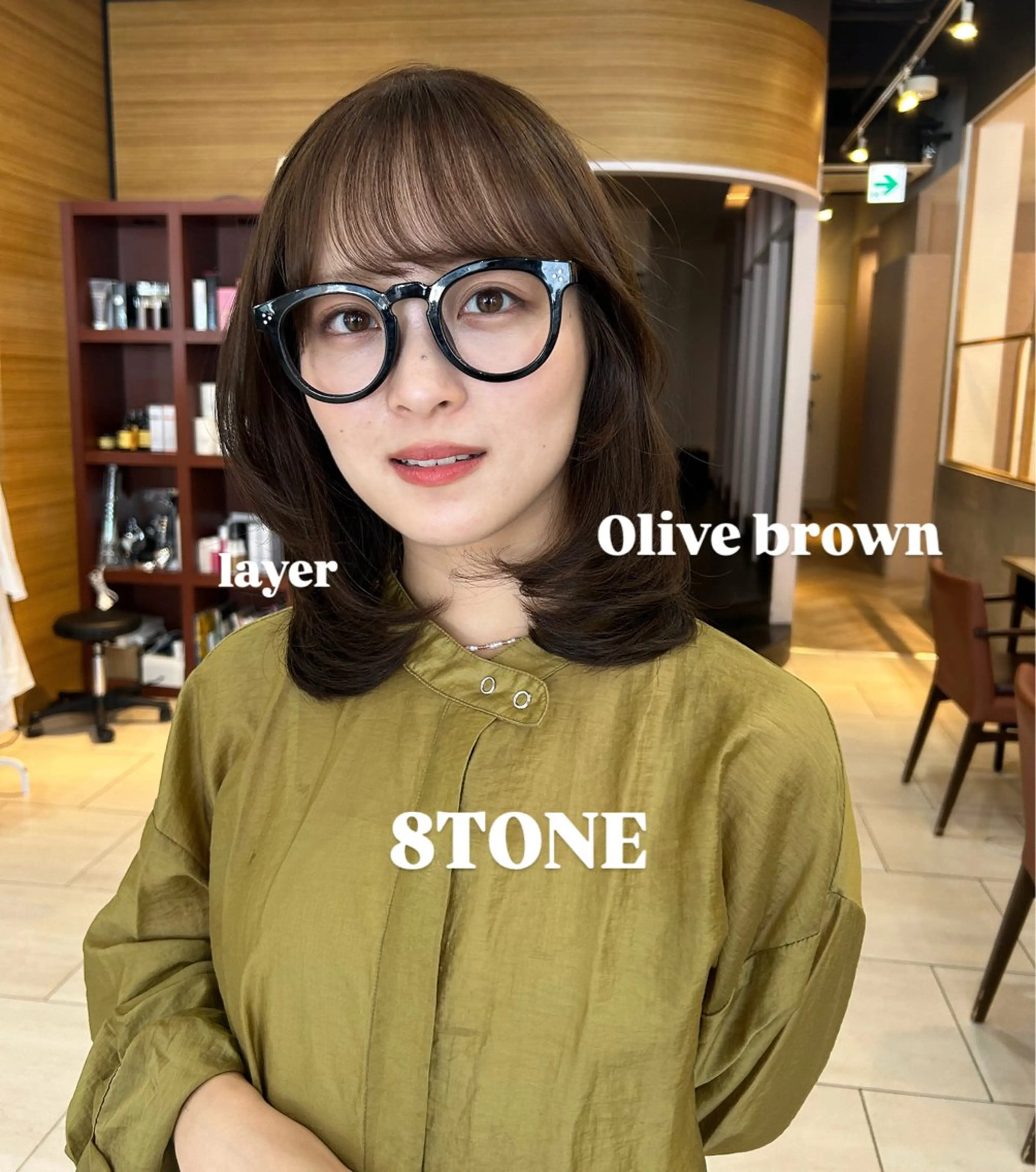 セミロング カラー ナチュラル🕰️銀座 /Ruko🌱のヘアスタイル