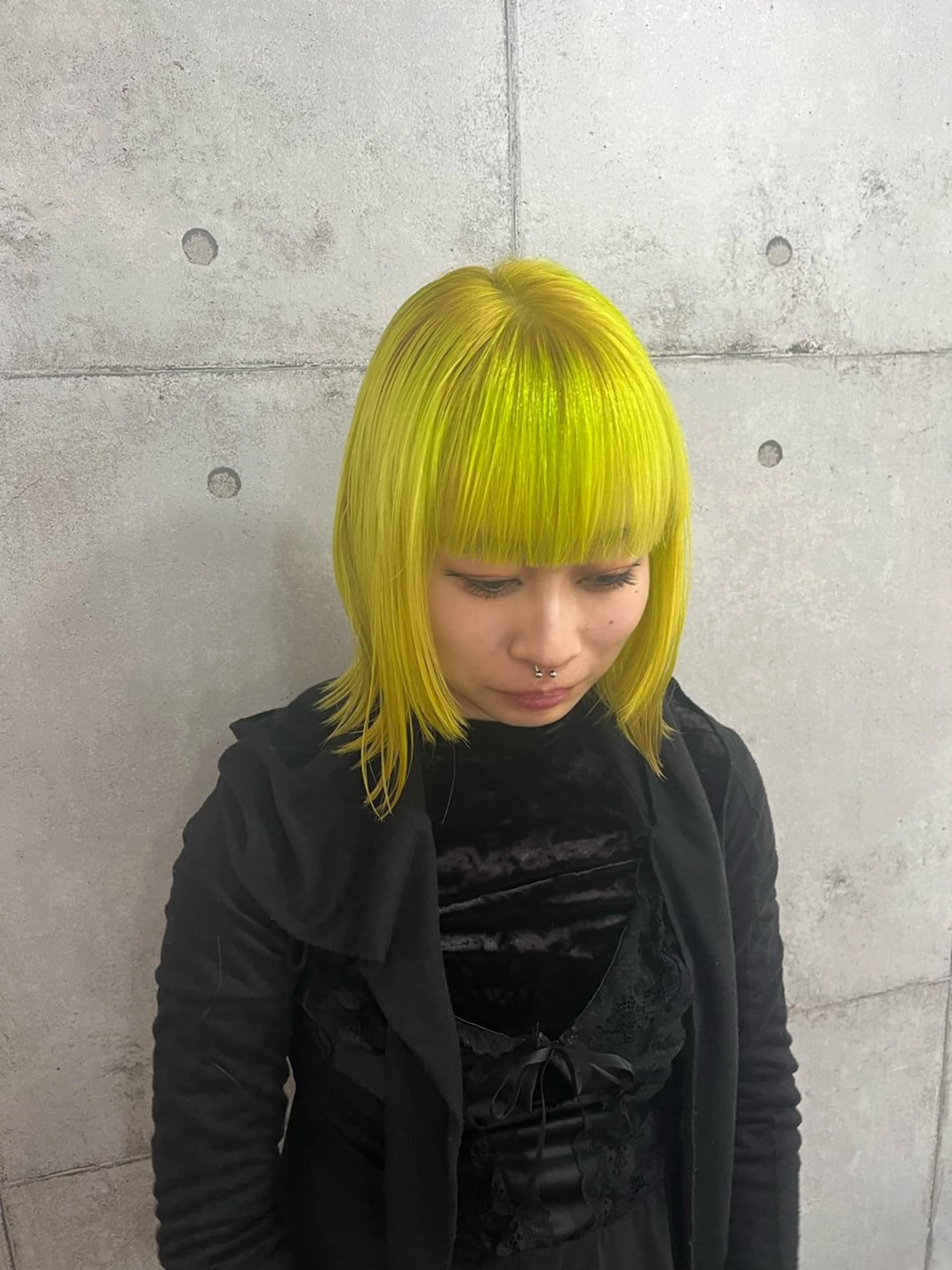 セミロング 🌱ぱっつとボブカ ット🌱/Ryotaのヘアスタイル