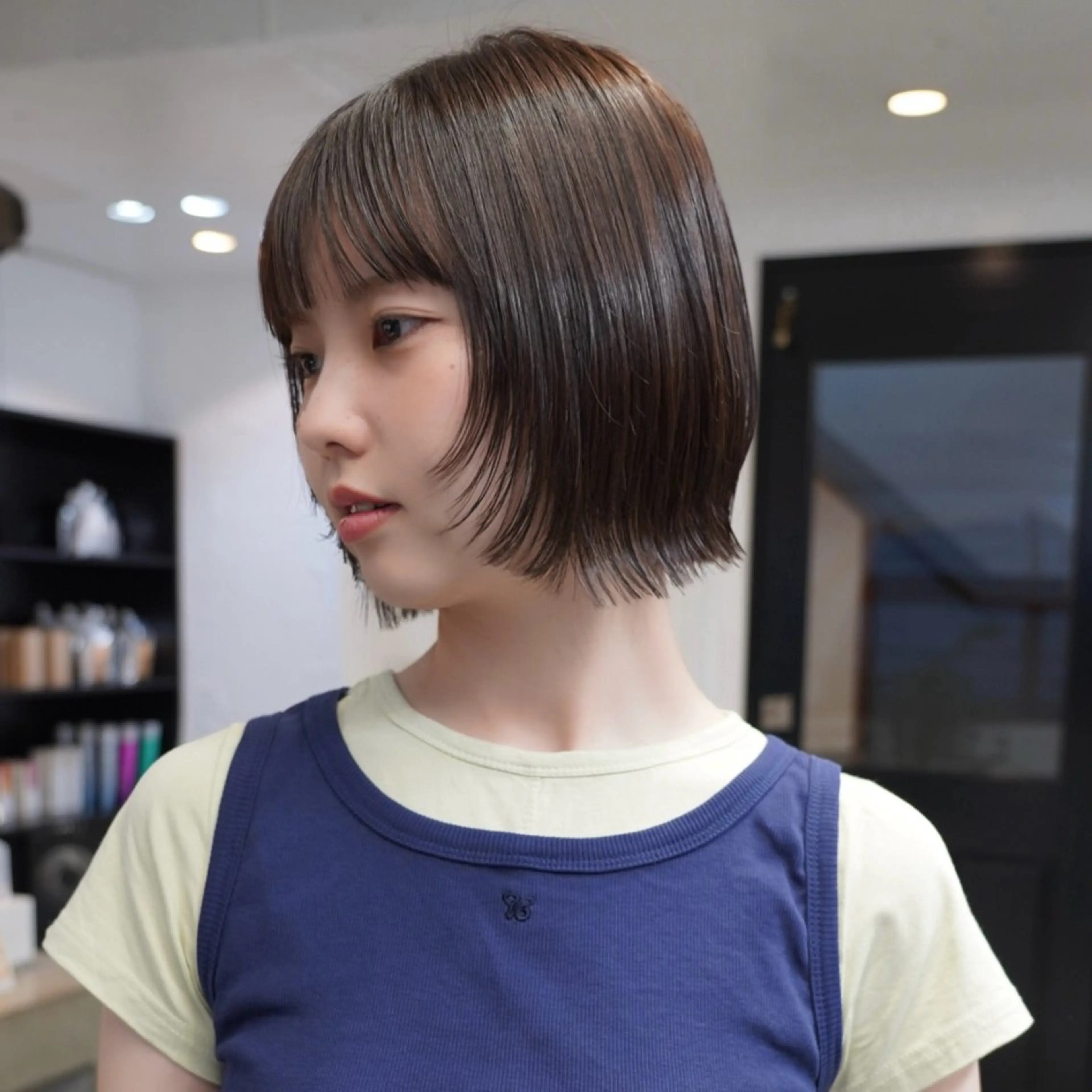 ショート カット ヘアカラー トリートメント ボブ/アンニュイ 🌷しだひめな🌷のヘアスタイル