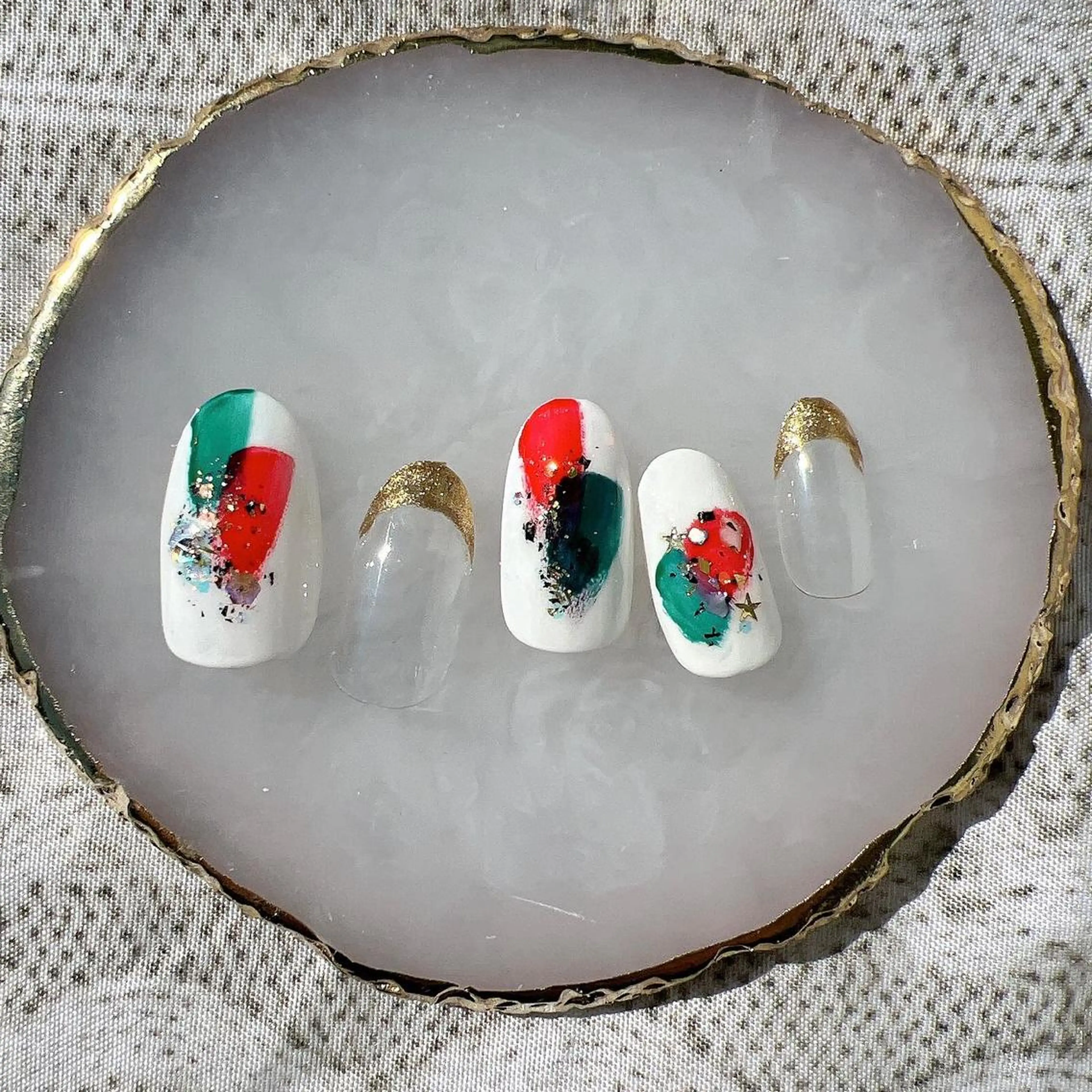 ネイル ニュアンスネイル 冬ネイル クリスマス ハンドネイル Minion所属・北浦和minion YUKIのマツエク・マツパデザイン