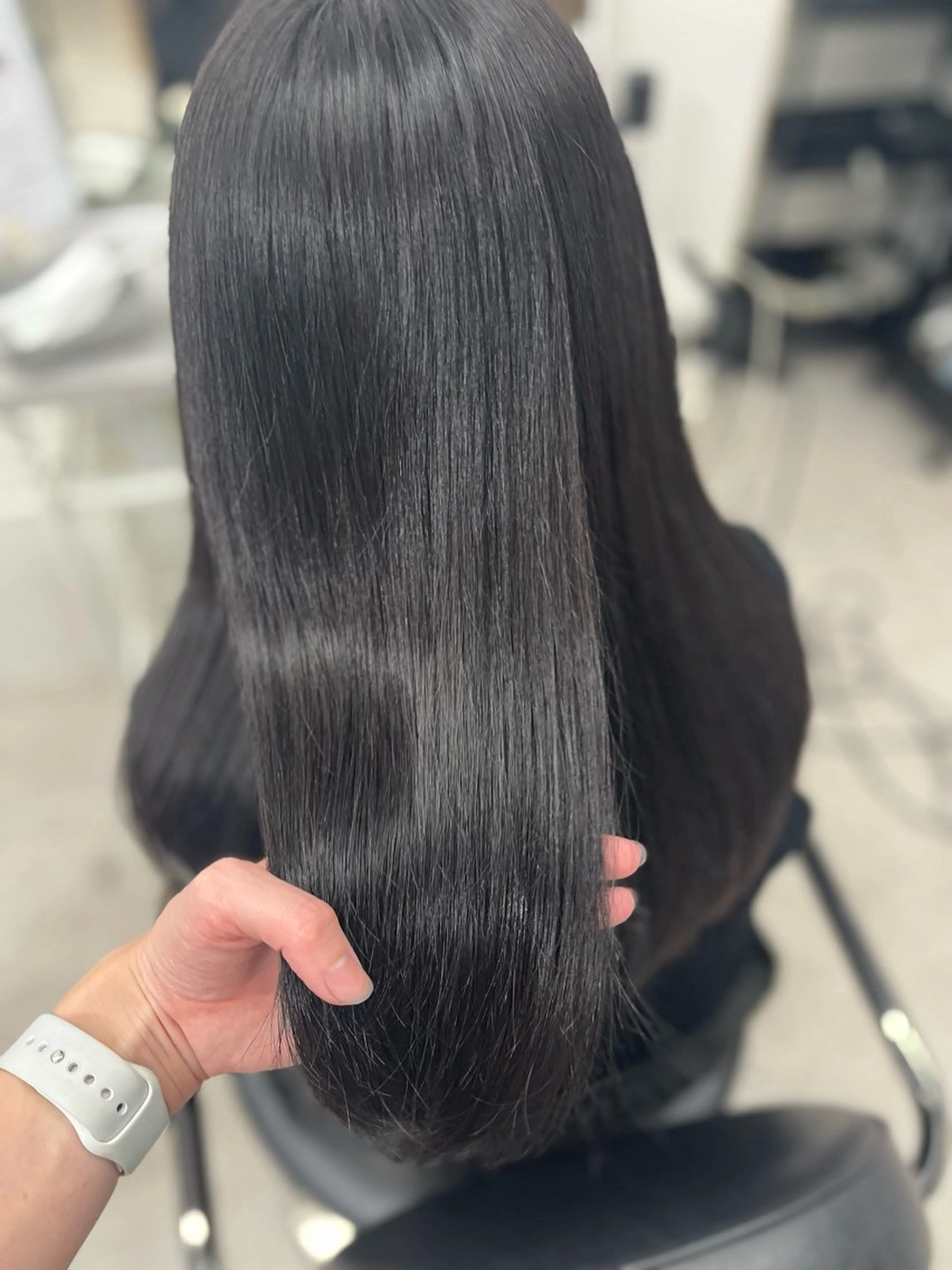 セミロング カラー グレージュ バイオレットカラー バイオレットグレージュ 🫧ぷる艶カラー🫧 Yuubi🦩のヘアスタイル