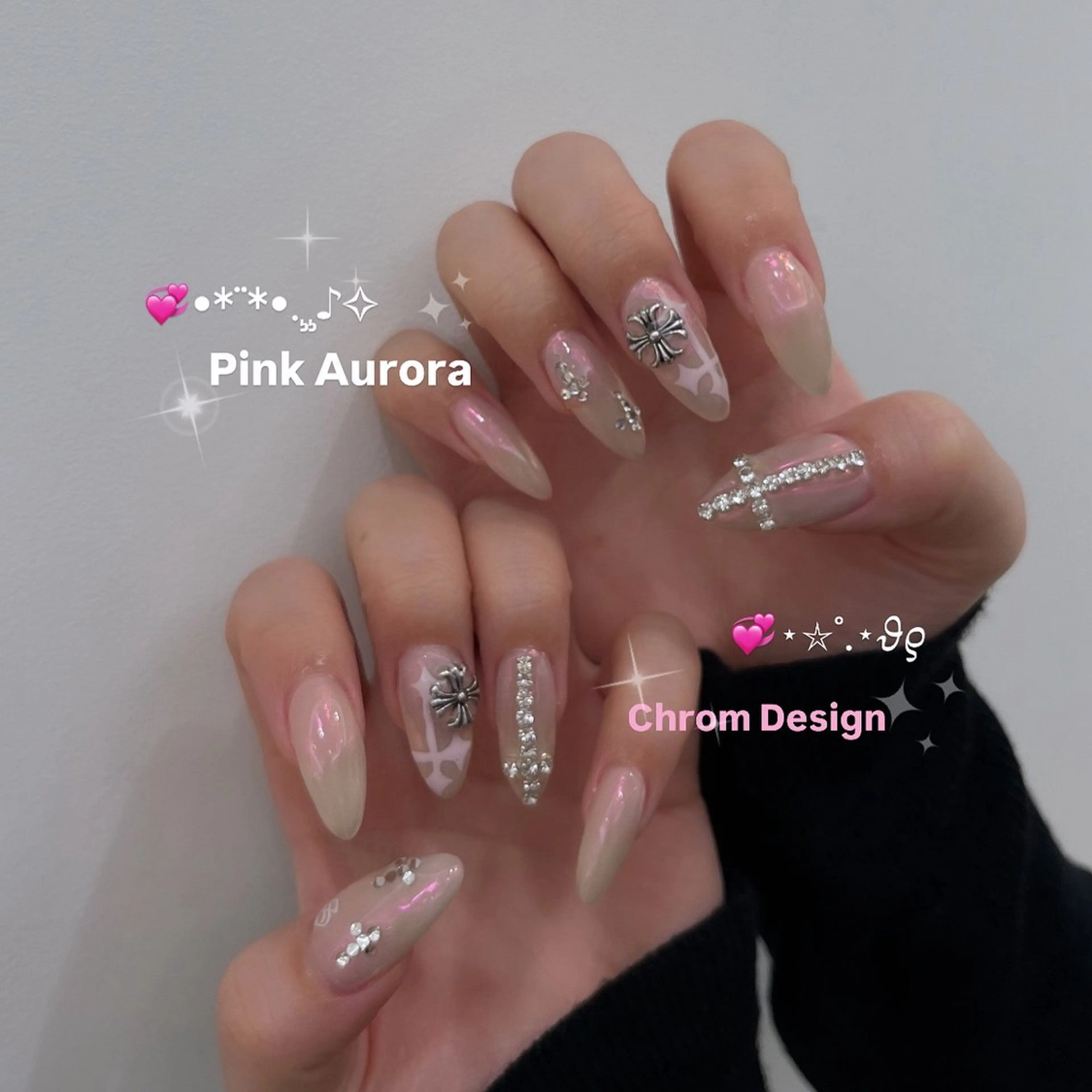 ネイル オーロラネイル ピンク ハンドネイル Ibuki 🎀仙台パルコ🎀のマツエク・マツパデザイン