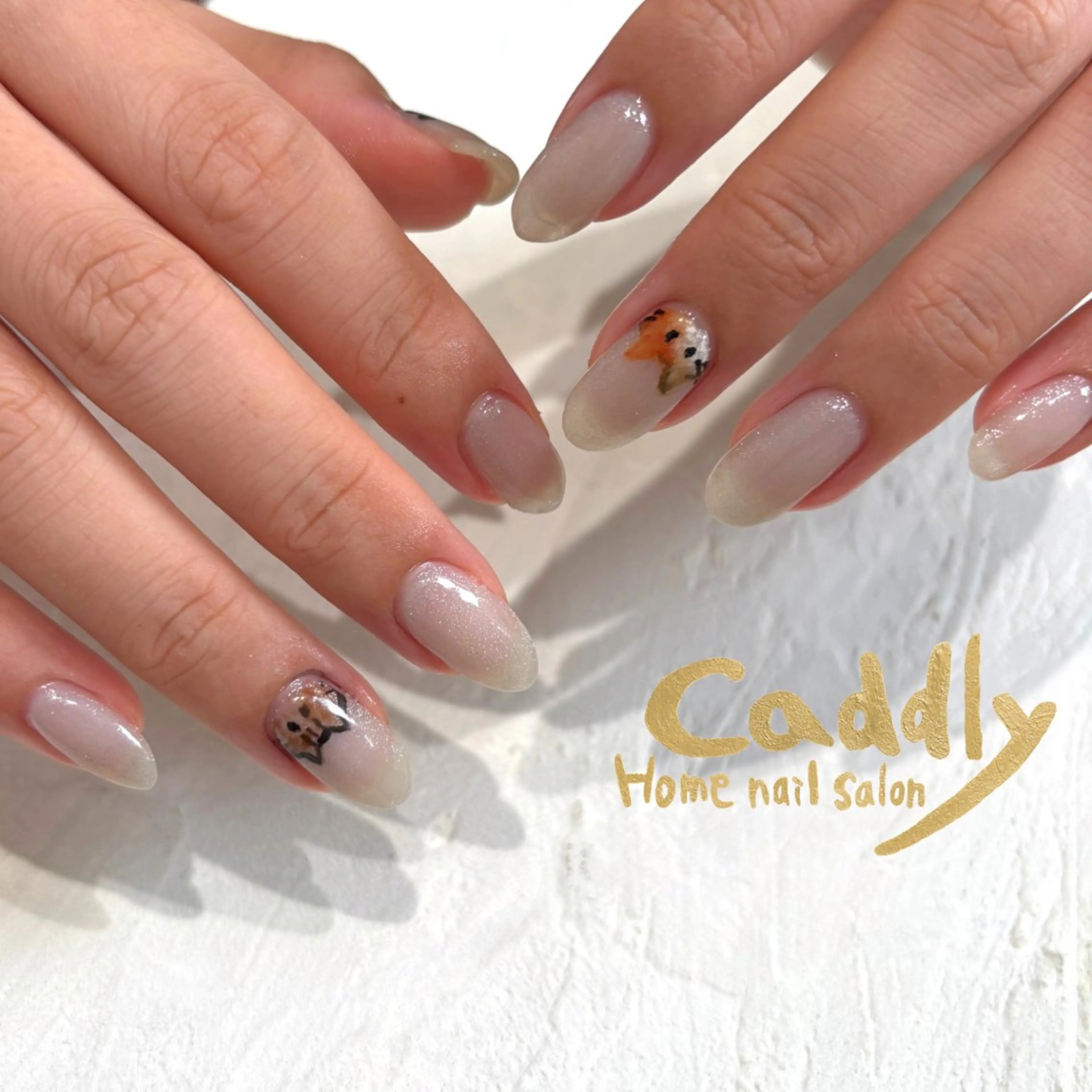 ネイル アートネイル 持ち込み ハンドネイル caddly naoのネイルデザイン