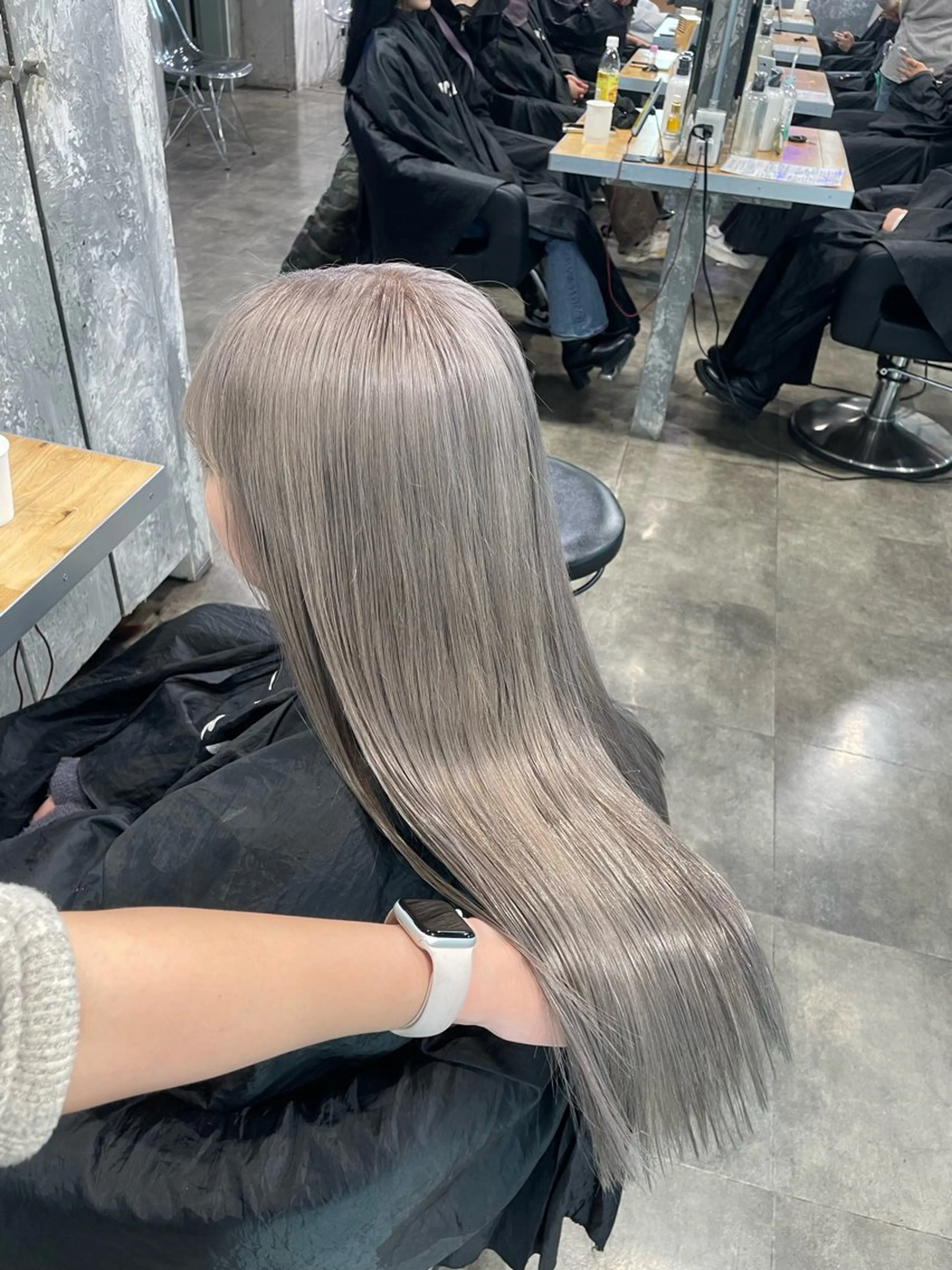 ロング カラー ヘアカラー ハイトーン 横浜💞ミオのヘアスタイル