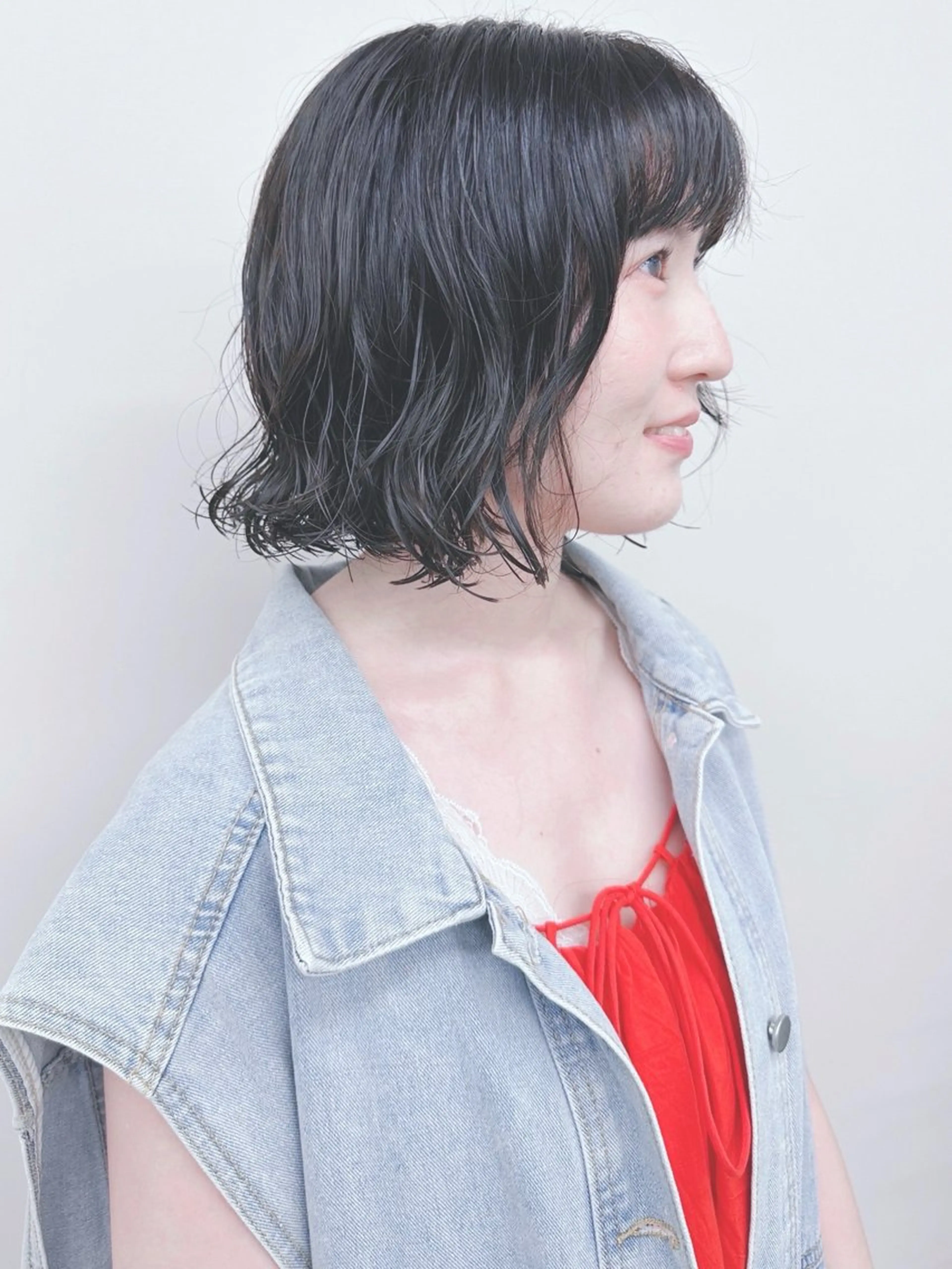 ショート パーマ カット パーマ ボブ/ゆるふわ ボブパーマ/とういのヘアスタイル