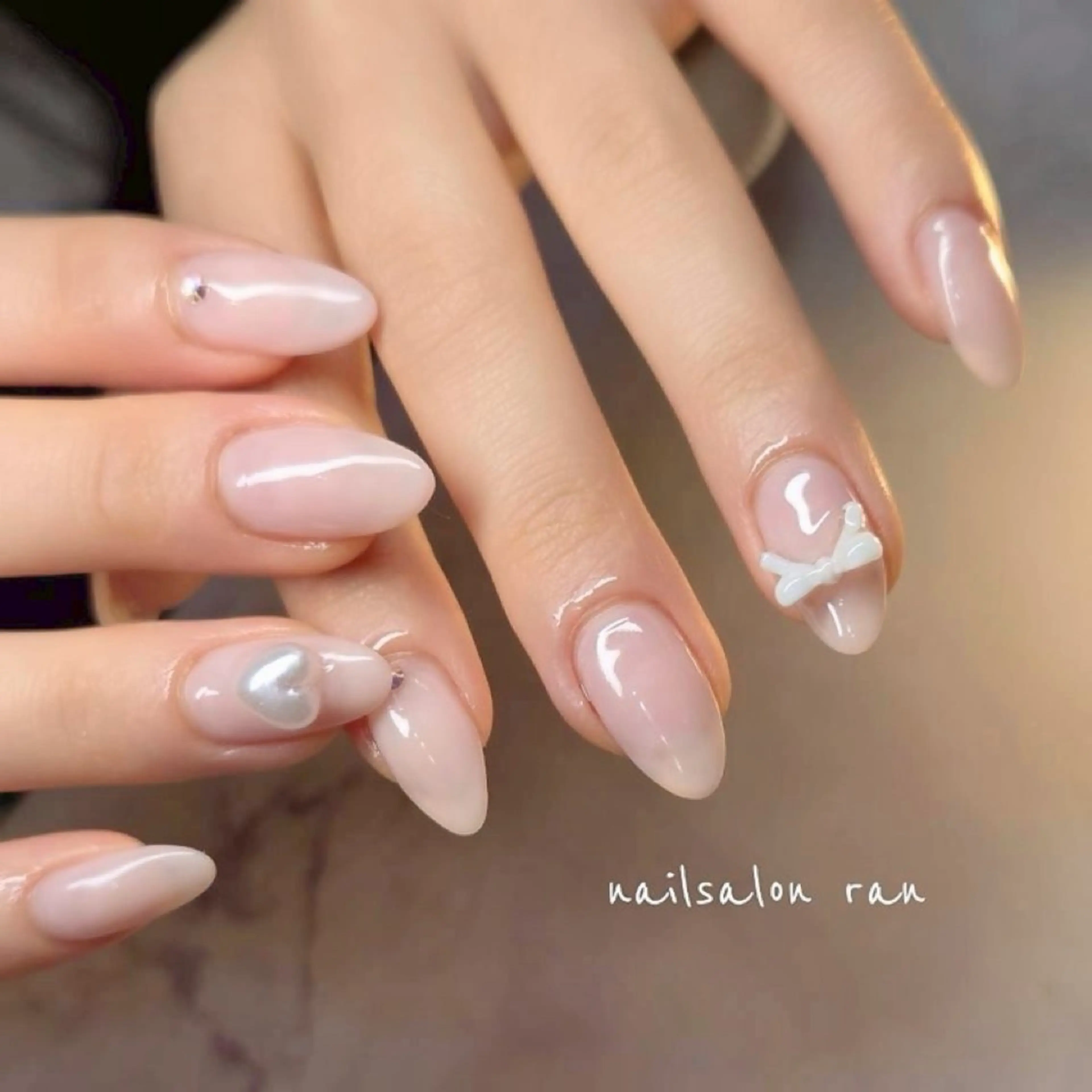 ネイル ワンカラーネイル nailsalon ranのネイルデザイン