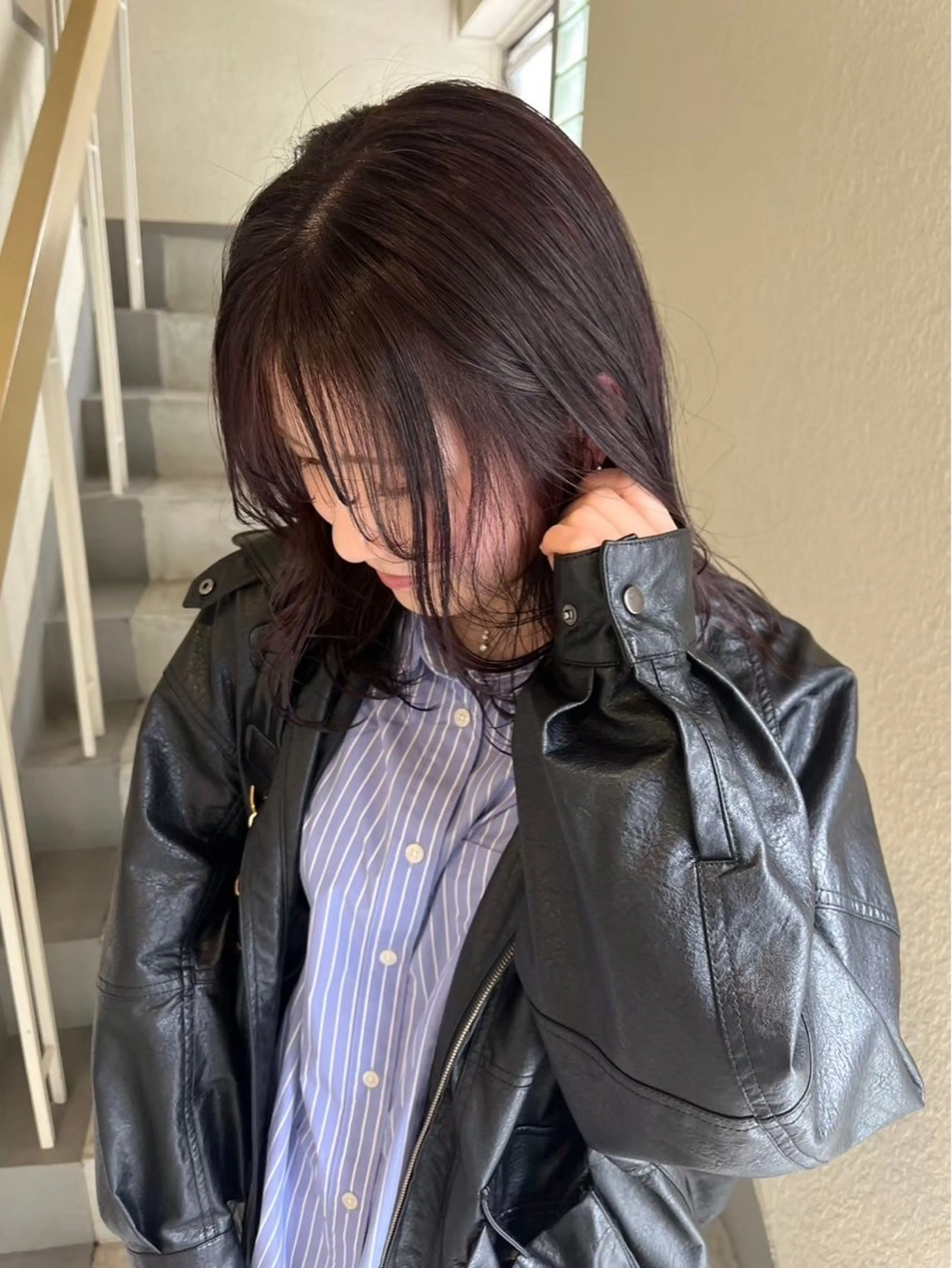 カラー siki 大阪福島 エンドウハルのヘアスタイル