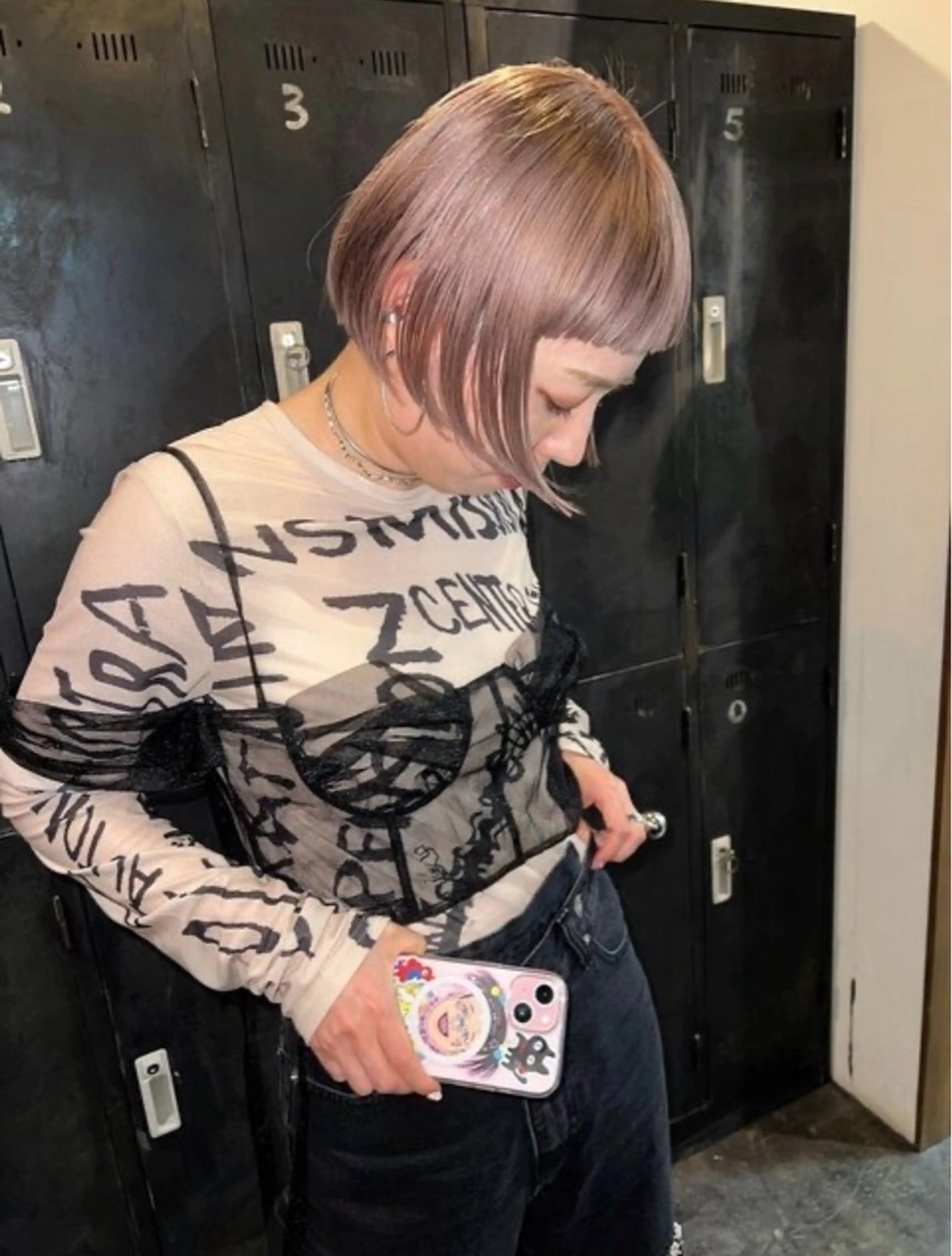 ショート カラー のどか 노도카のヘアスタイル