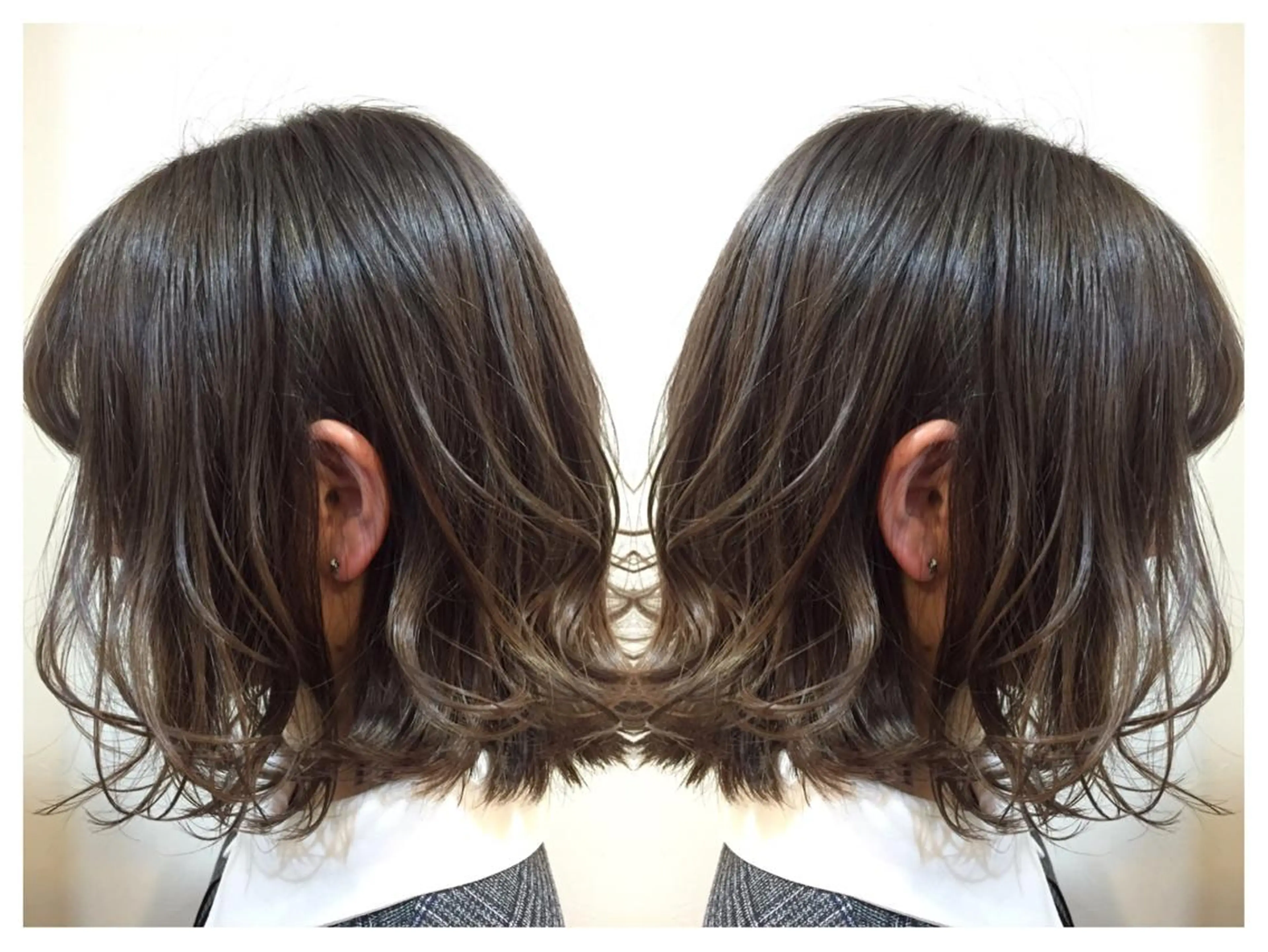 ミディアム ヘアカラー 髪質改善/痛ませ ないカラー/西村航大のヘアスタイル