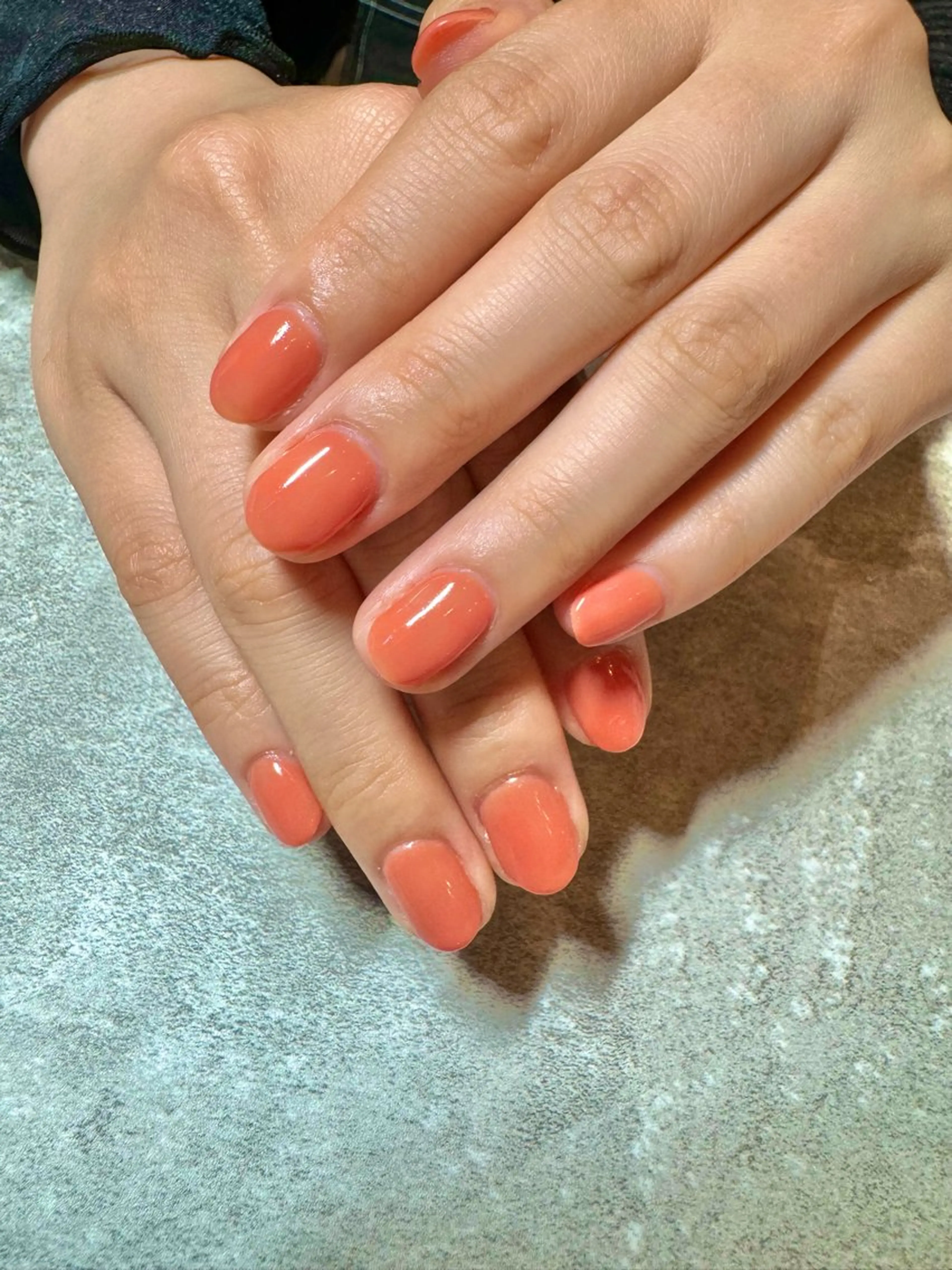 ネイル ワンカラーネイル Mahiru ➰🎀🤍のネイルデザイン