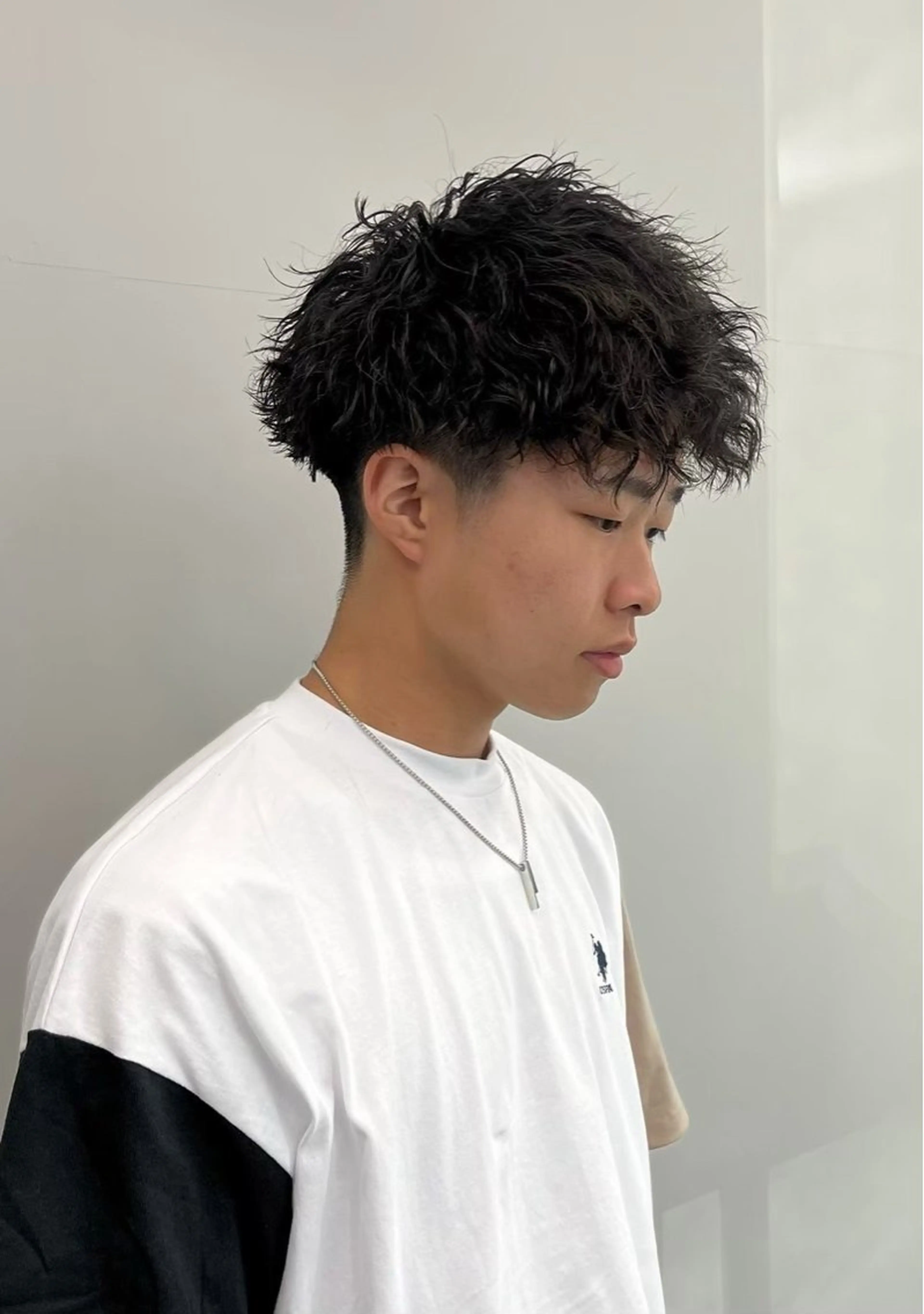 ショート パーマ メンズ カット パーマ メンズ特化/韓国風 ニュアンス/ときなのヘアスタイル