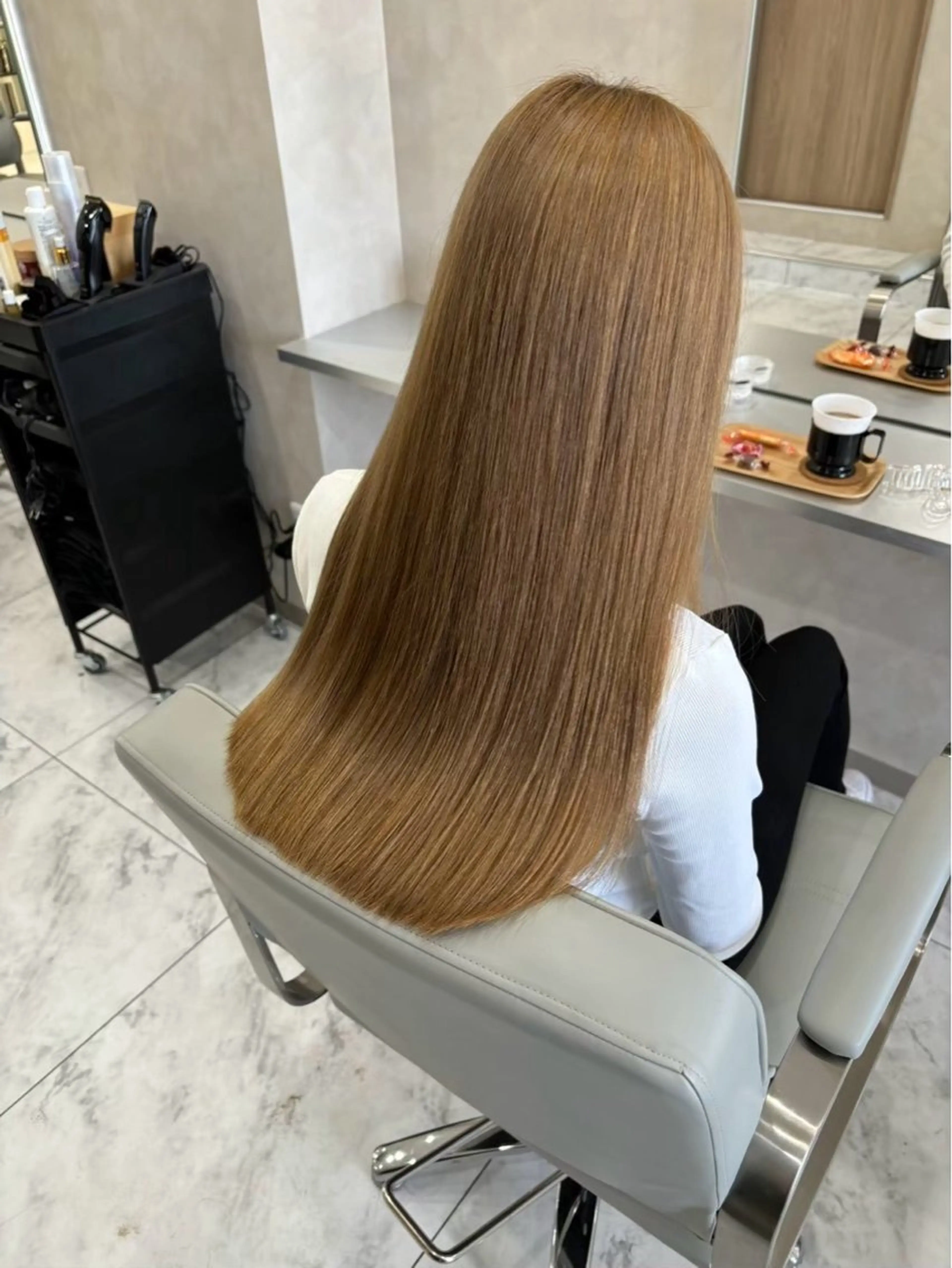 ロング カラー ブリーチ ダブルカラー ブリーチなしカラー 梅田メンズ美容師/ パーマ/レイヤーのヘアスタイル