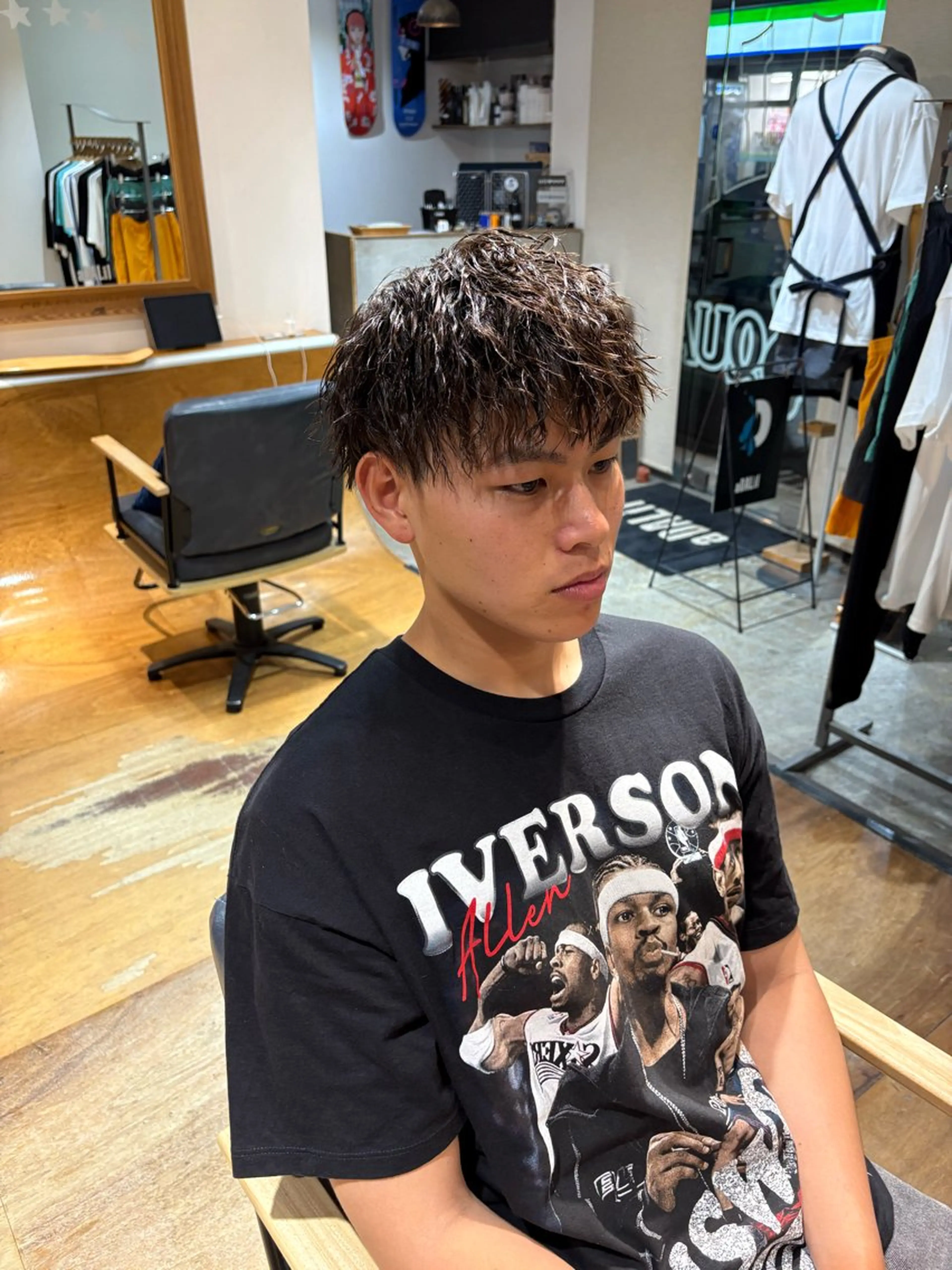 メンズ カット パーマ aDALil川越 😎AZUSAのヘアスタイル