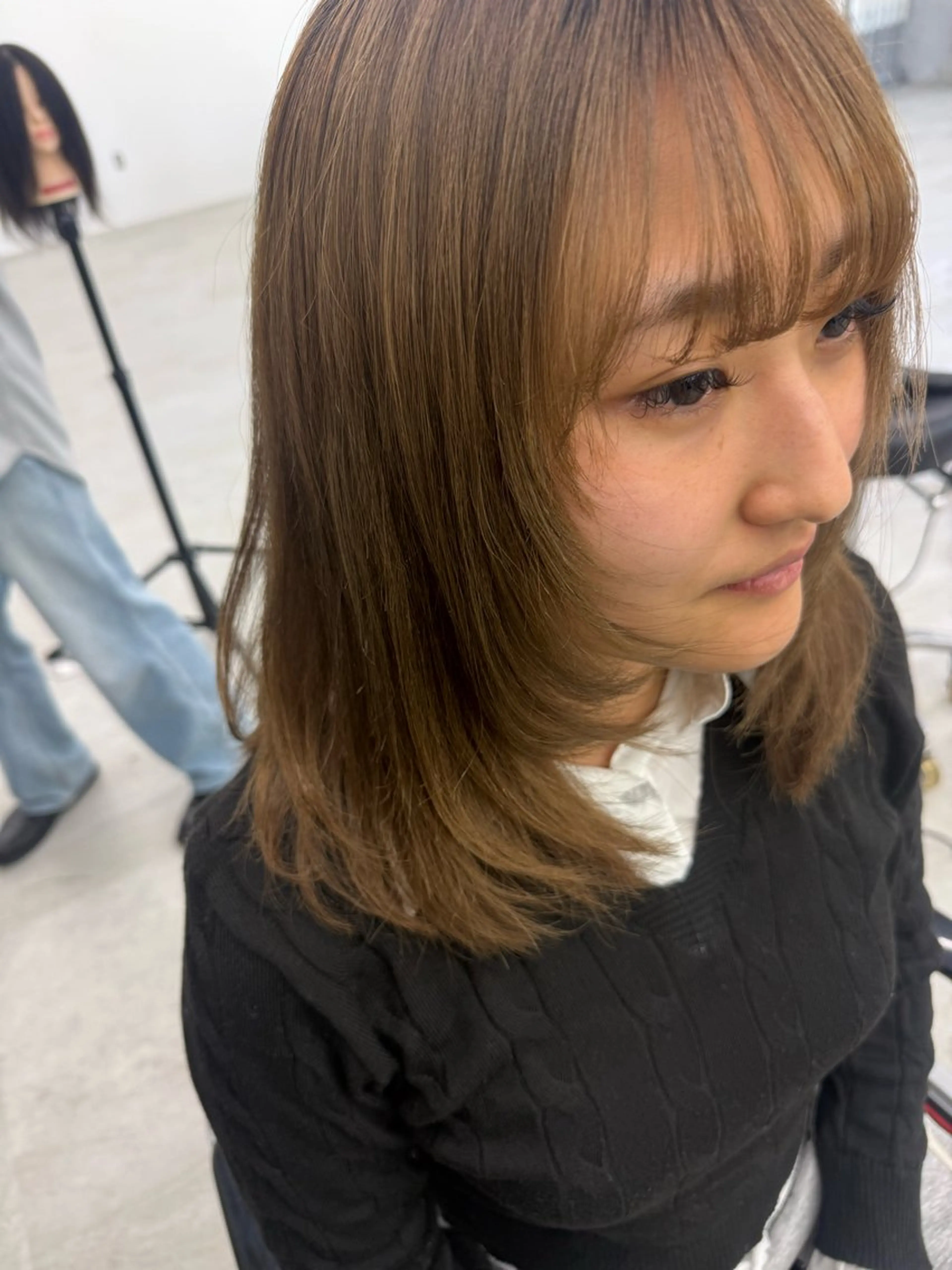 ミディアム カット littleesta 那月のヘアスタイル