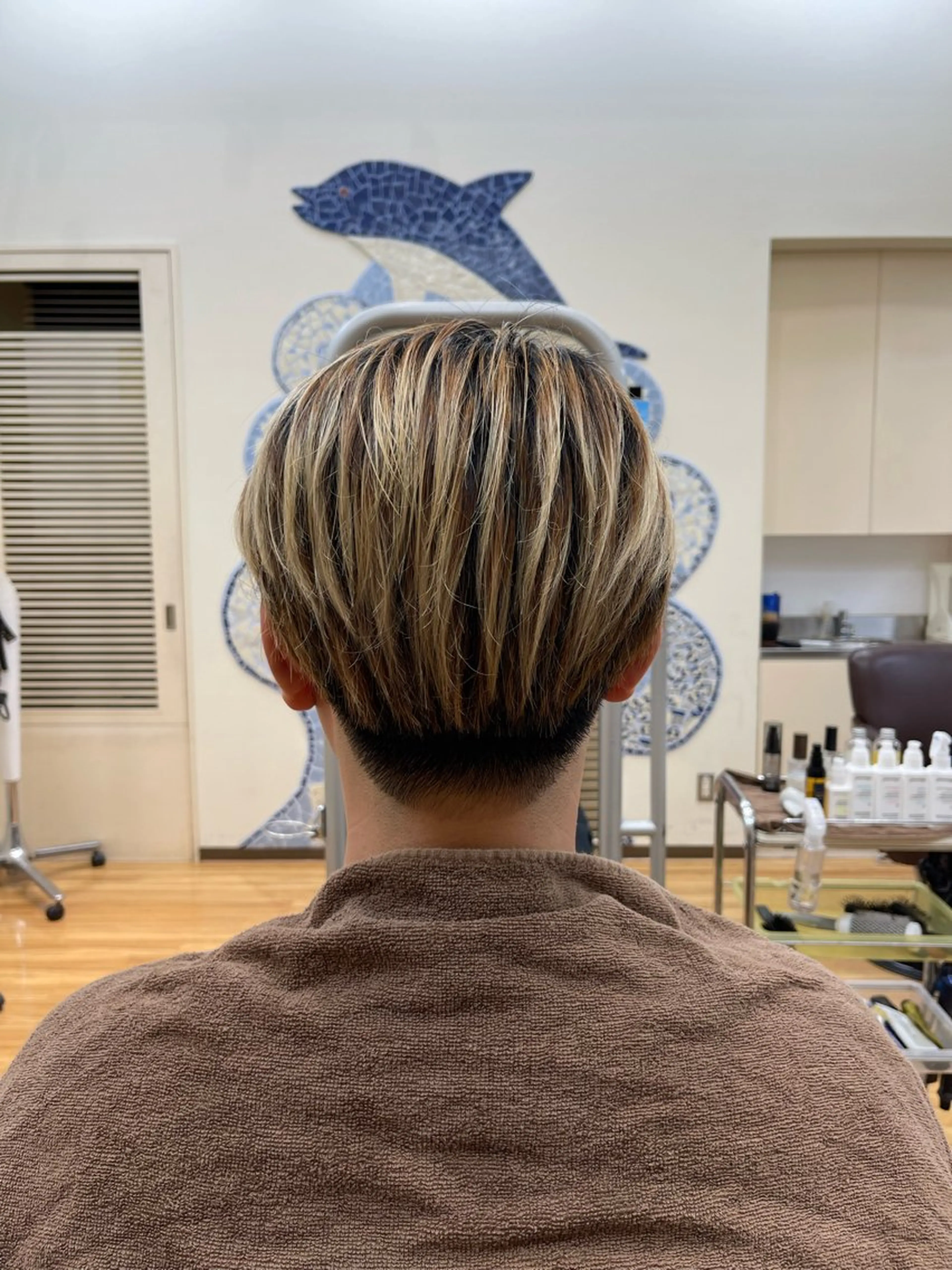 メンズカット（マッシュ風、ツーブロマッシュ）の写真