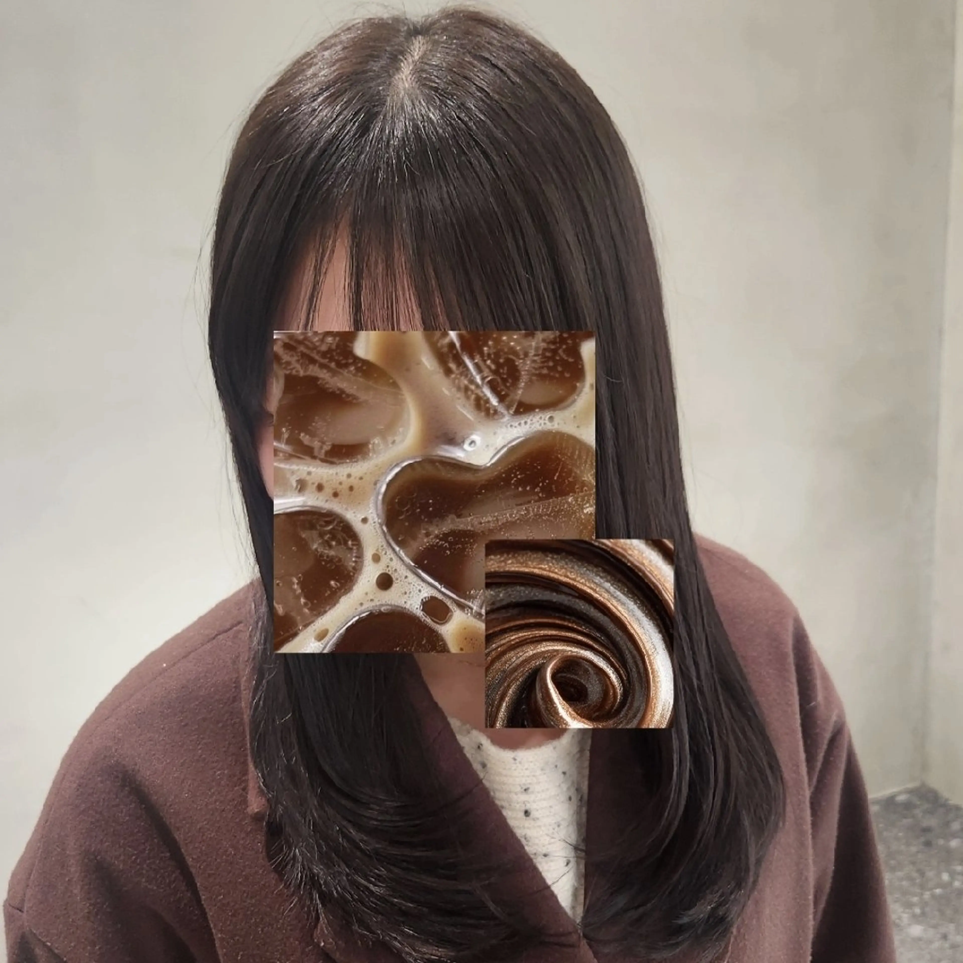 ロング カラー 𝔅𝔈ℭ𝔎/ 𝔪𝔦𝔶𝔲のヘアスタイル