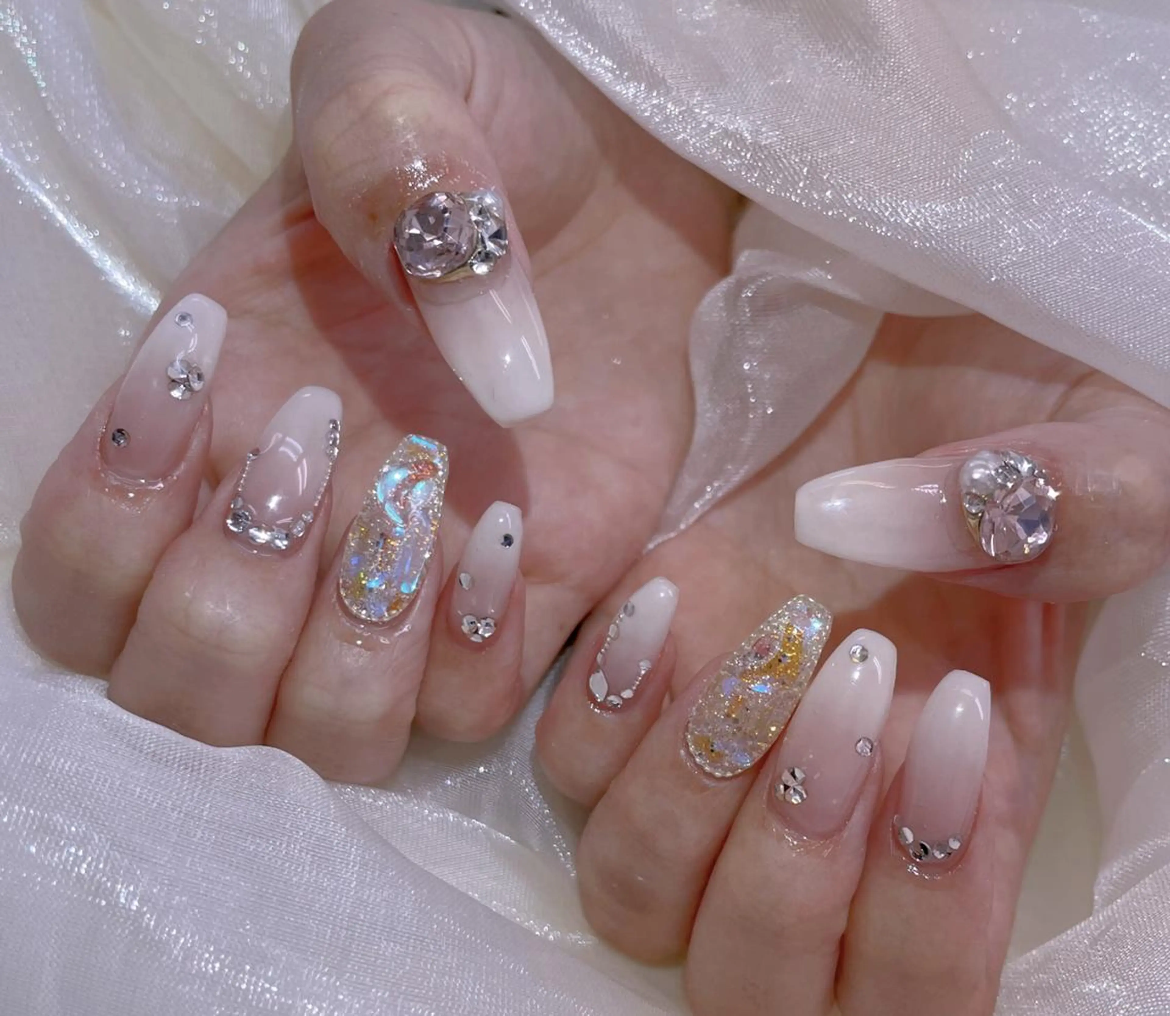 ネイル ハンドネイル 💅ネイルサロン ブラン🌈かすみのネイルデザイン