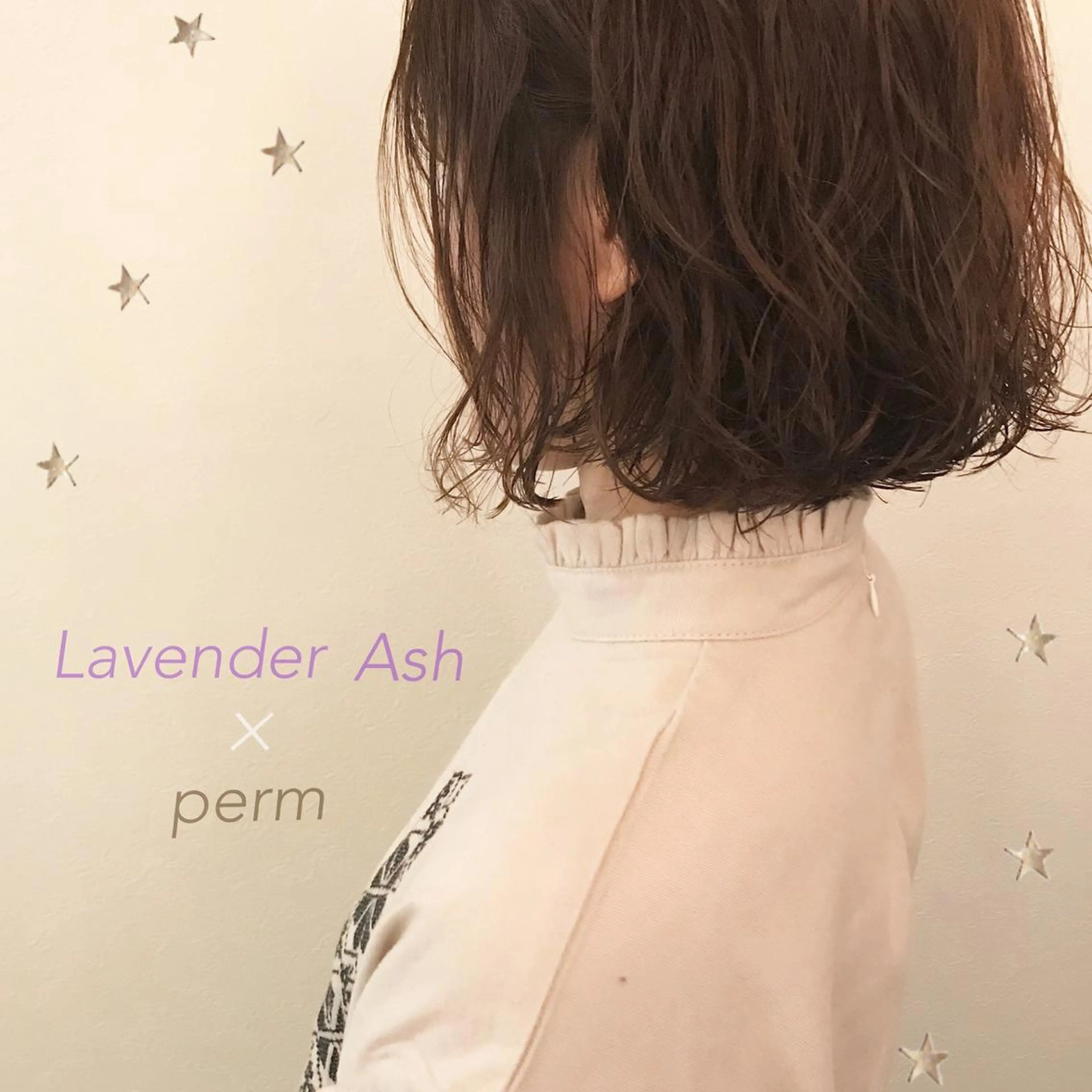 ミディアム パーマ 市川 千夏のヘアスタイル