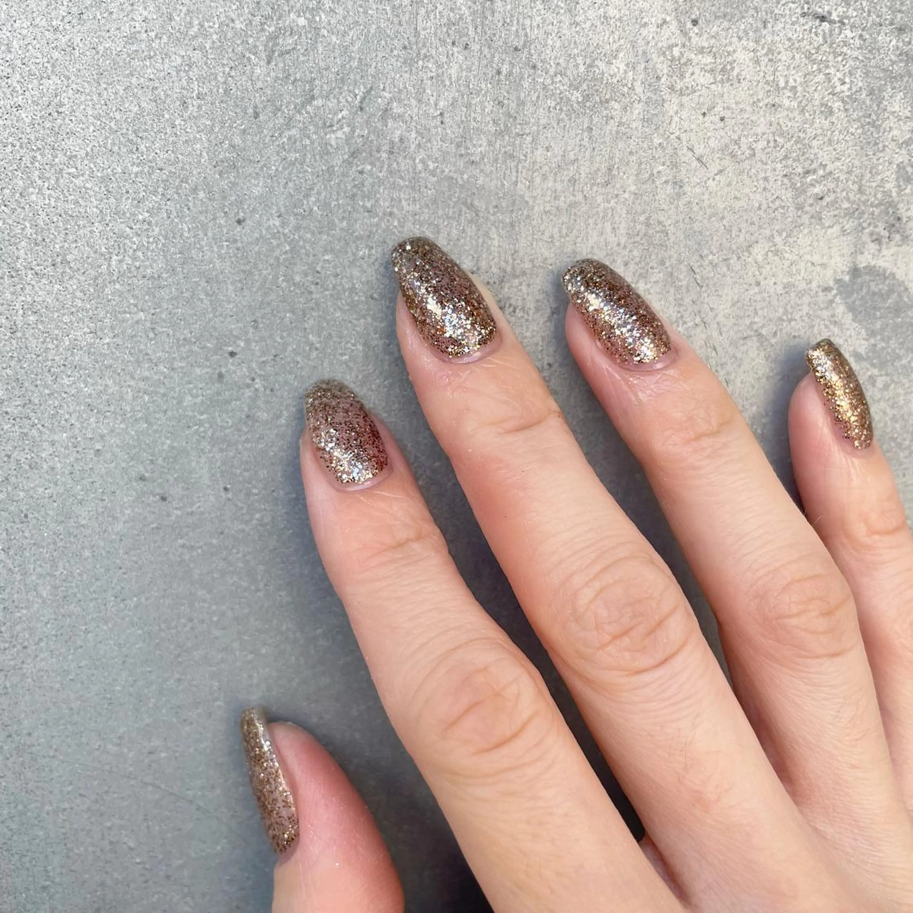 ネイル ブラウン ラメ(グリッター) rina eye&nailのマツエク・マツパデザイン