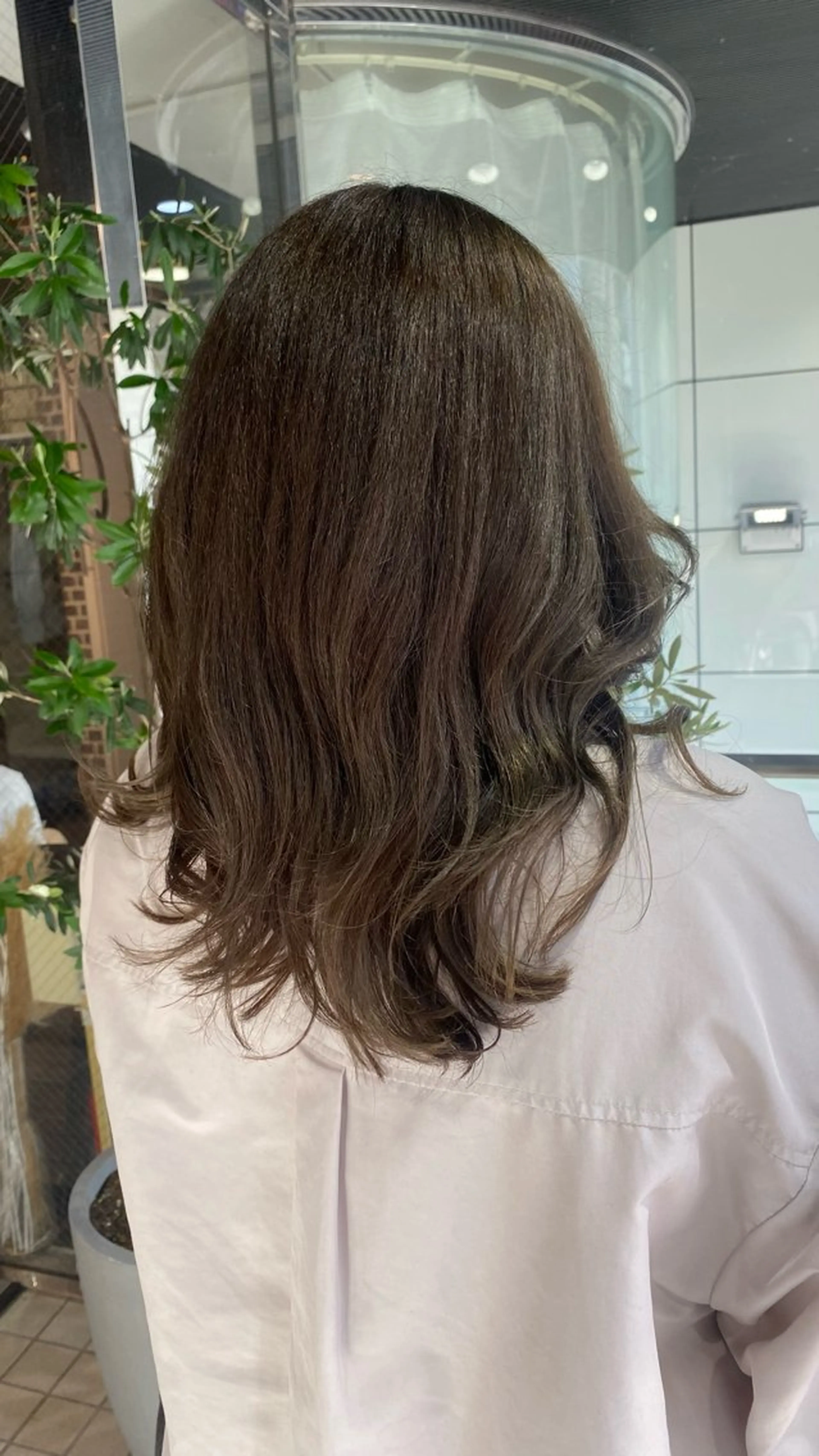 セミロング 韓国風カラー ボブ ハイライト 髪質改善 韓国風ヘア designcolo r/似合わせNOKAのヘアスタイル