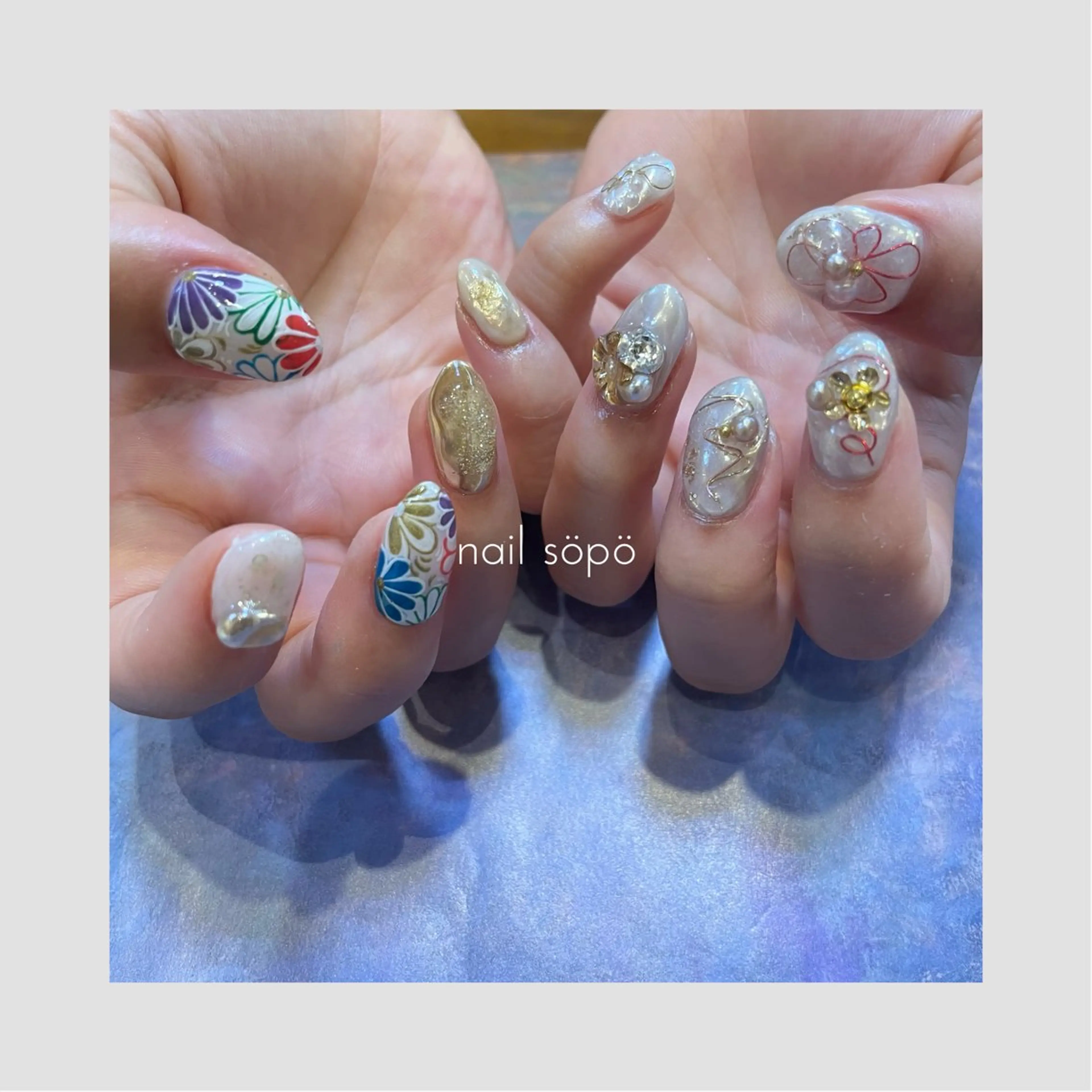 ネイル 自由が丘✳︎奥沢 nail söpöのネイルデザイン