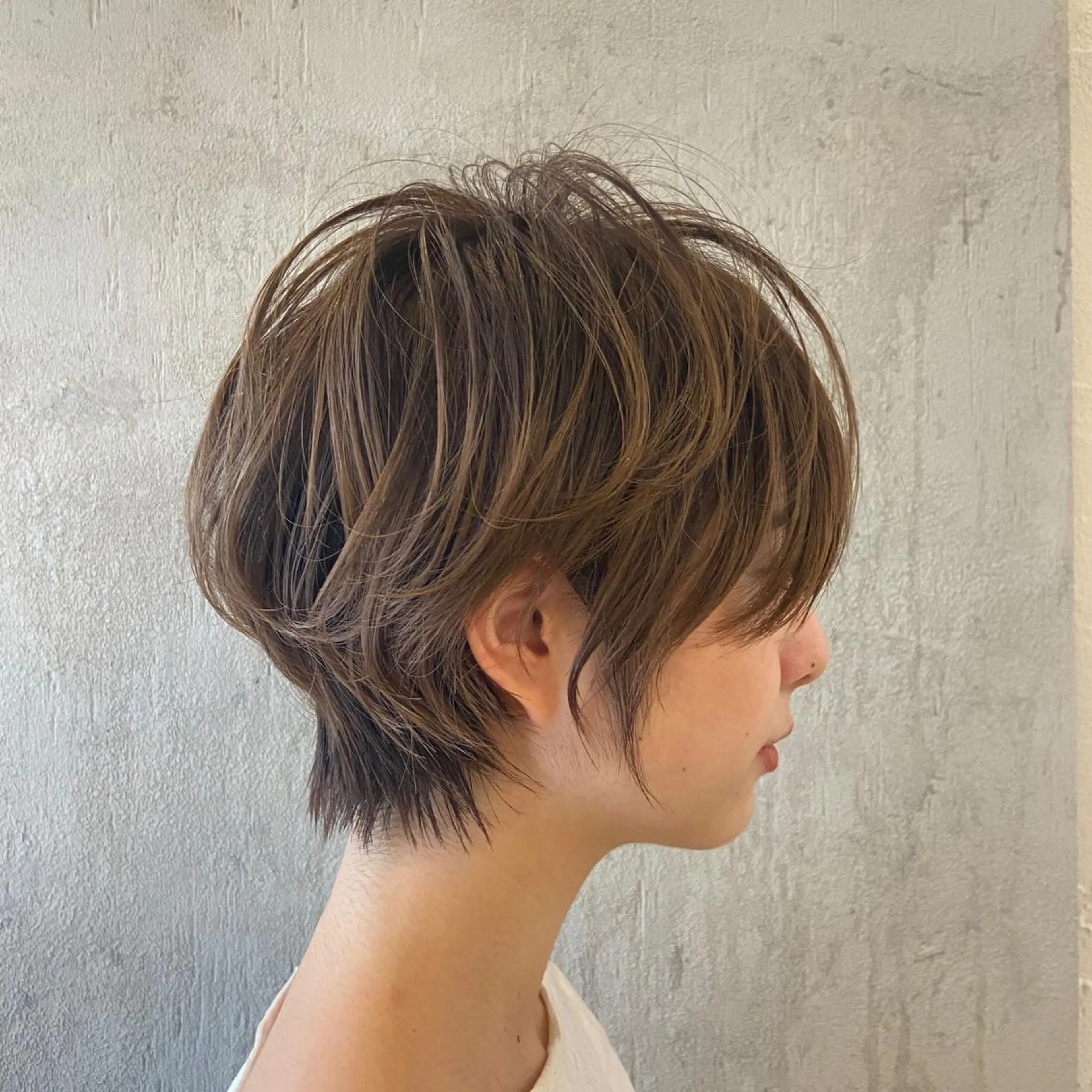 ショート くびれヘア ショートヘア 峯 志帆のヘアスタイル