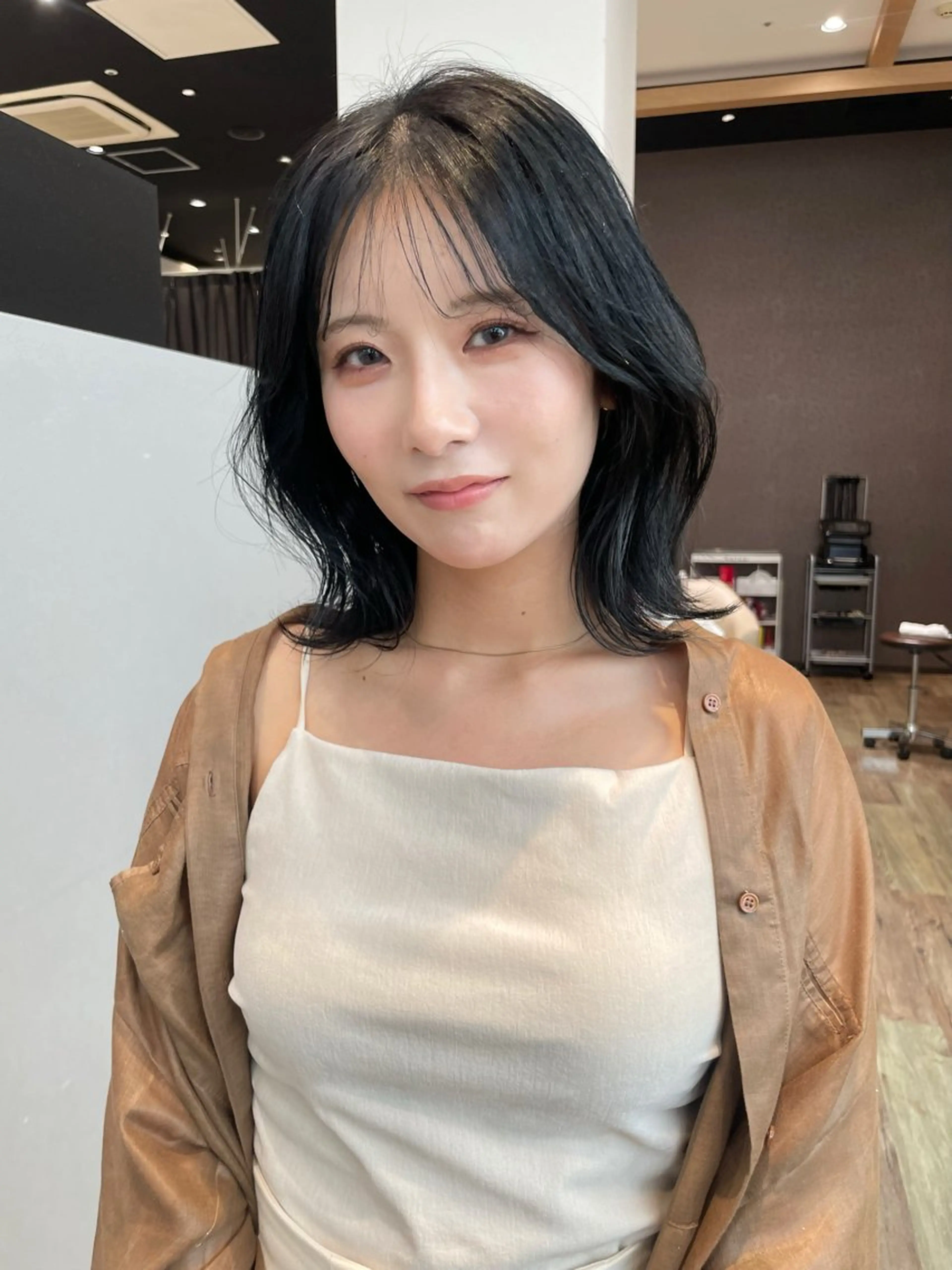 ロング パーマ レイヤーカット カット ヘアカラー トリートメント k-twoたき✨艶感 カラー/美髪矯正のヘアスタイル