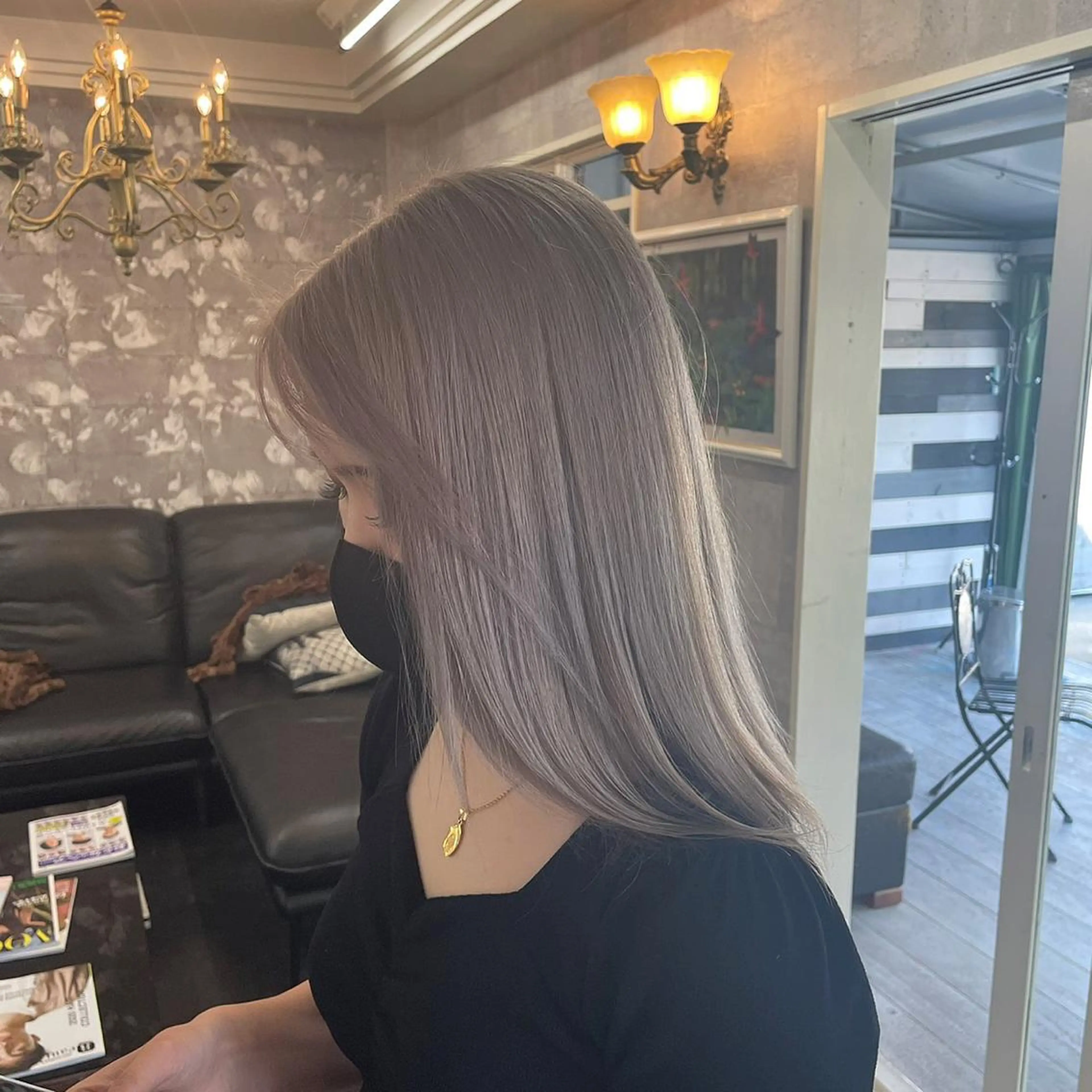 セミロング ヘアカラー 佐藤 香太のヘアスタイル