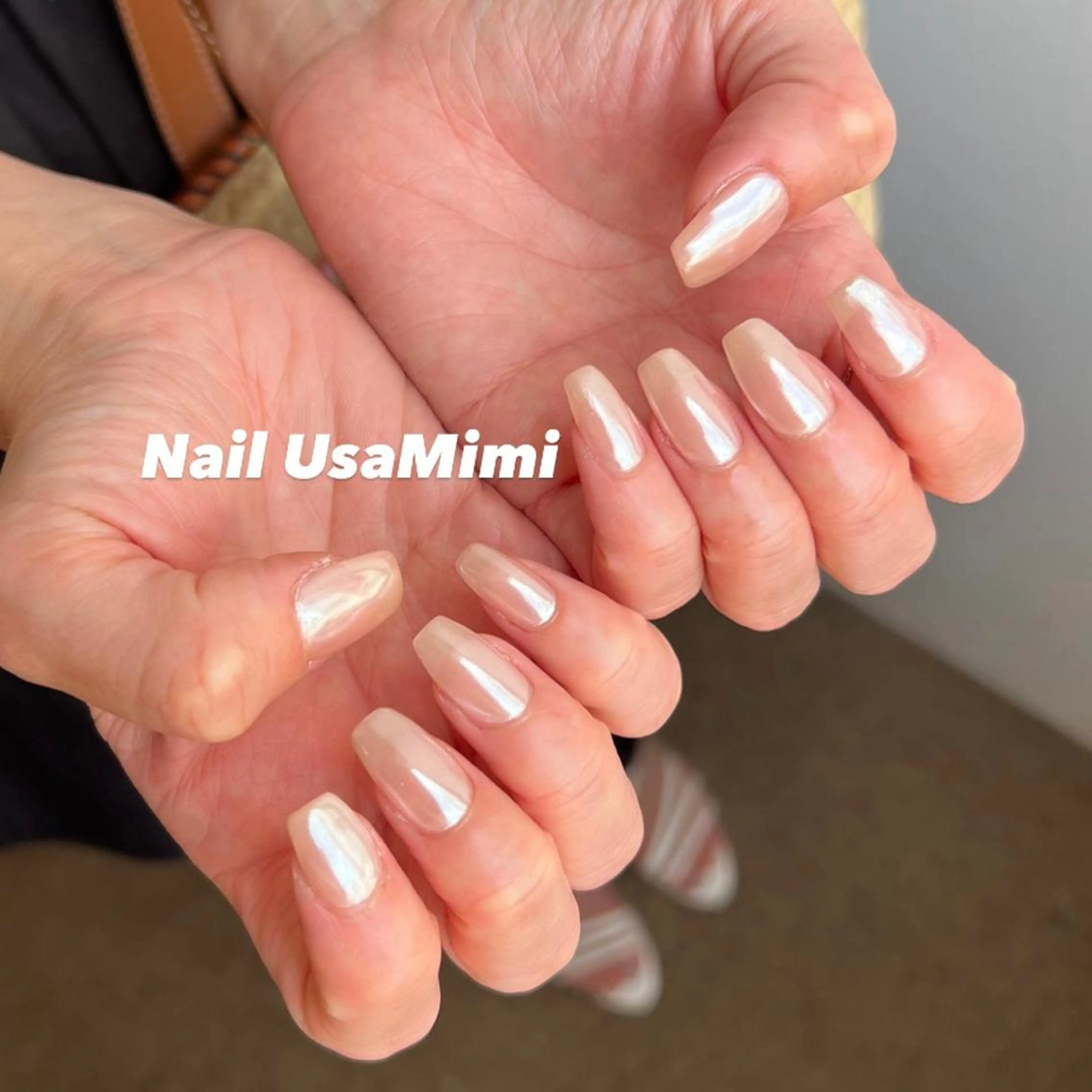 ネイル オーロラネイル フットネイル ジェルネイル 氷ネイル・うるうるネイル キラキラネイル 本町ネイルNail UsaMimiのネイルデザイン