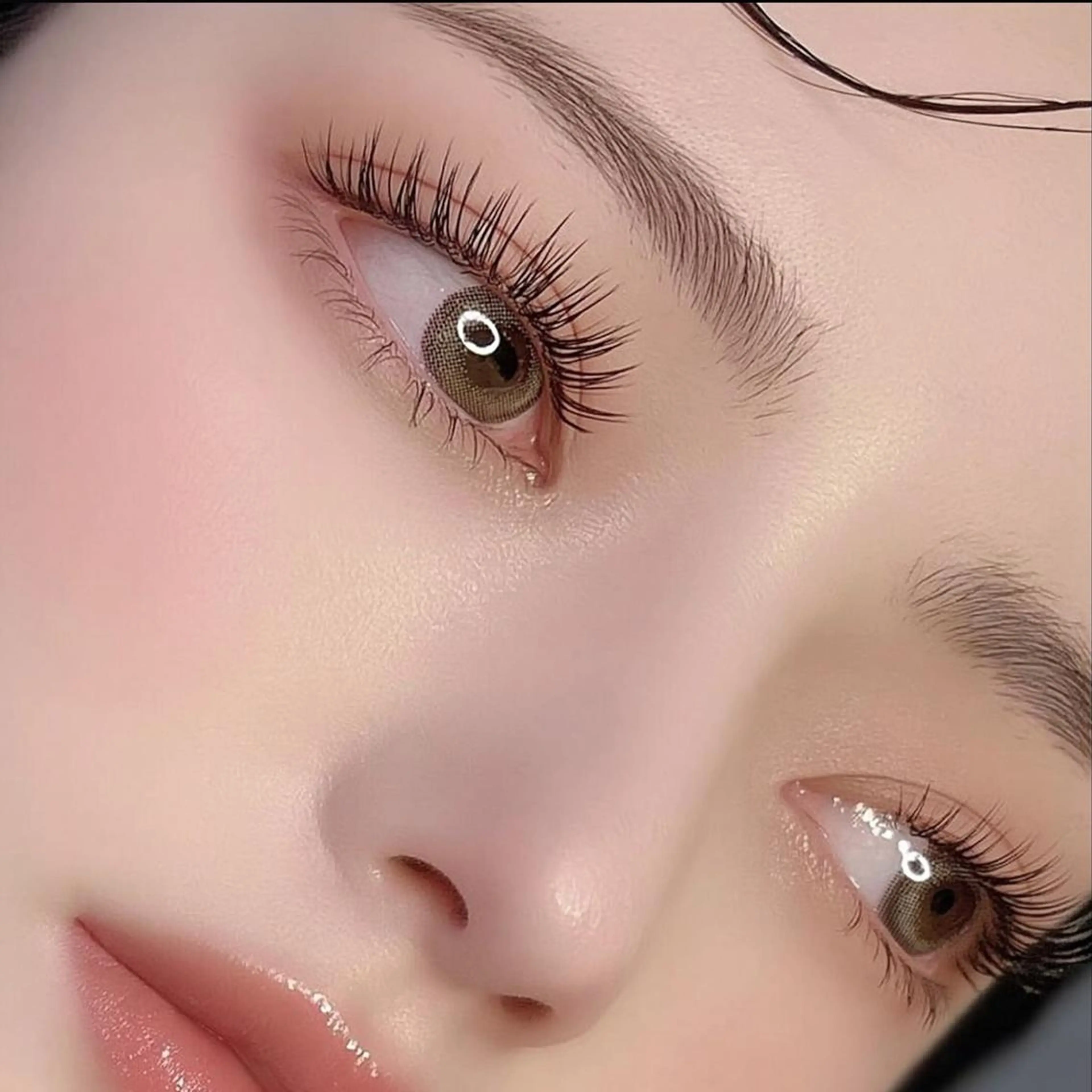 マツエク・マツパ 束感まつ毛 韓国風マツエク パリジェンヌラッシュリフト まつげパーマ マツパ まつげパーマ/ エクステ/あみ🎀のマツエク・マツパデザイン