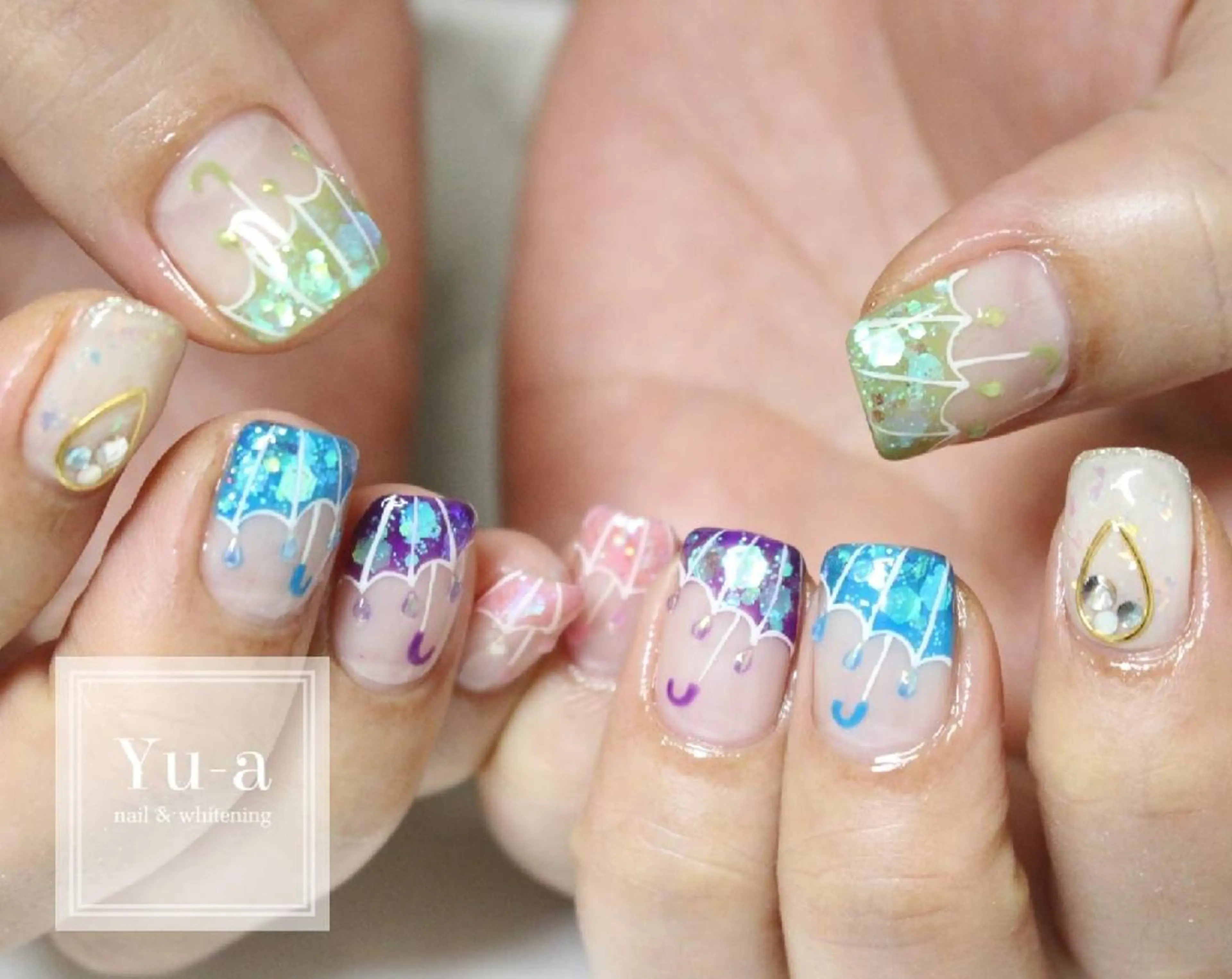 ネイル yu-a  スカルプ ネイルのネイルデザイン