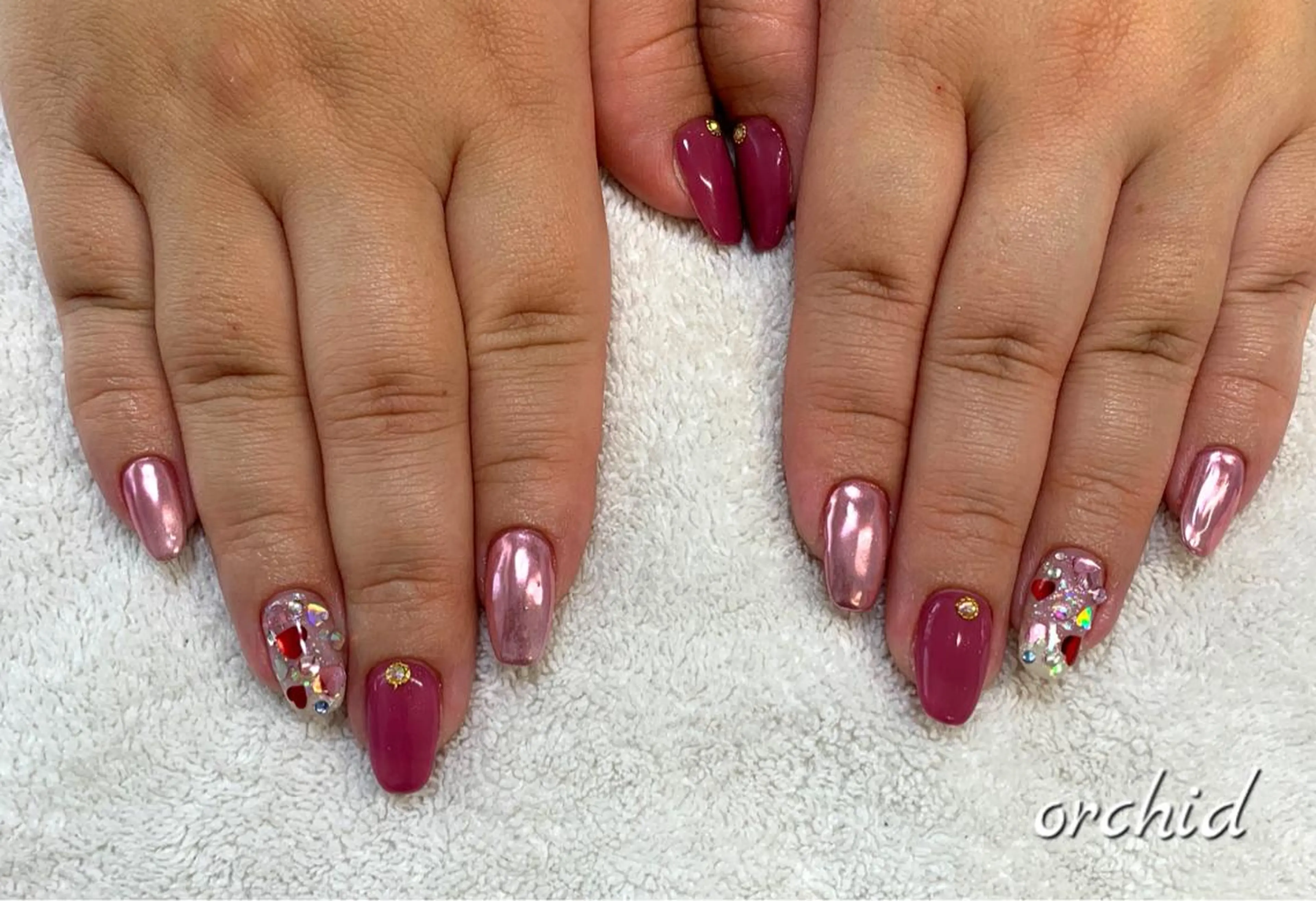 ネイル バレンタイン orchid ♡オーキッドのネイルデザイン