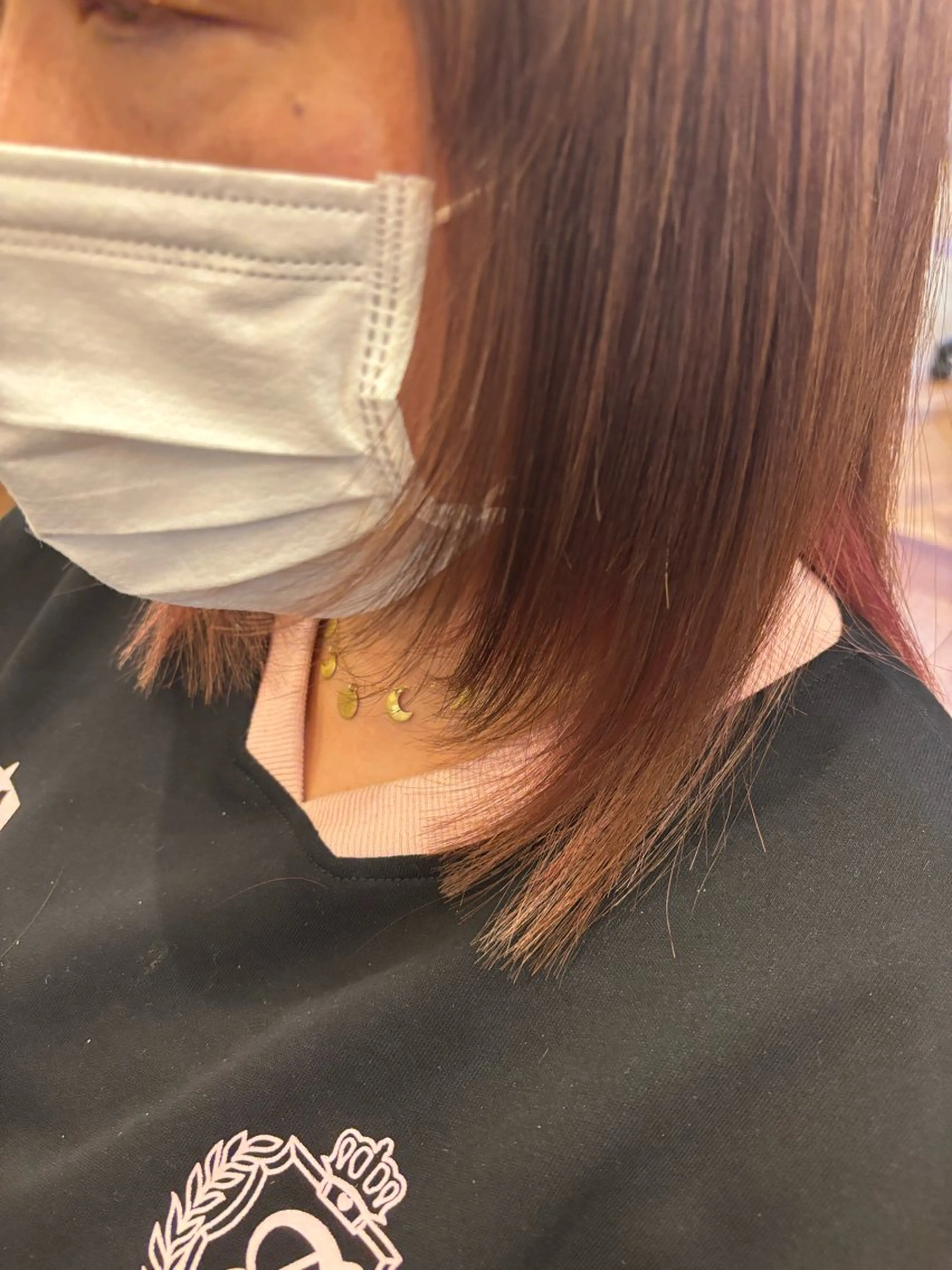 ミディアム 顔まわりレイヤー 顔周りカット レイヤーカット 髪質改善/透明感艶 カラー/💎まな💎のヘアスタイル