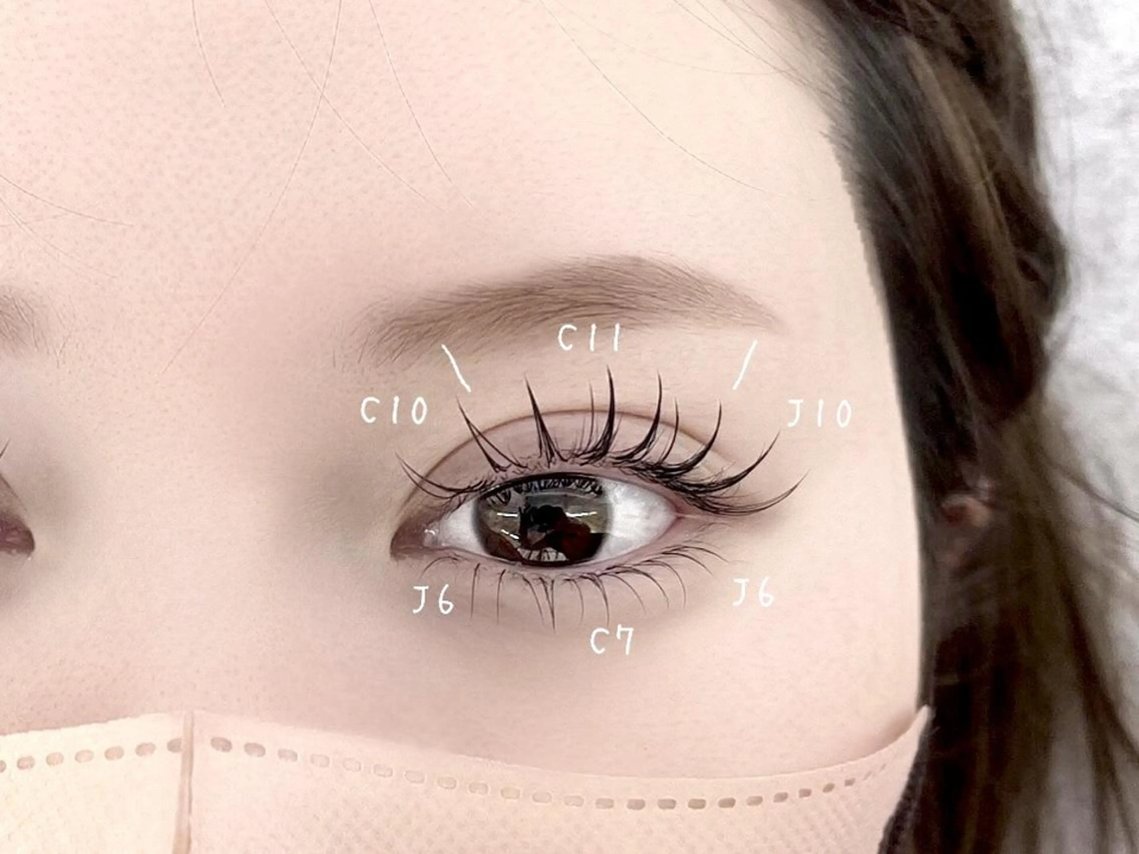 マツエク・マツパ She's lashのマツエク・マツパデザイン