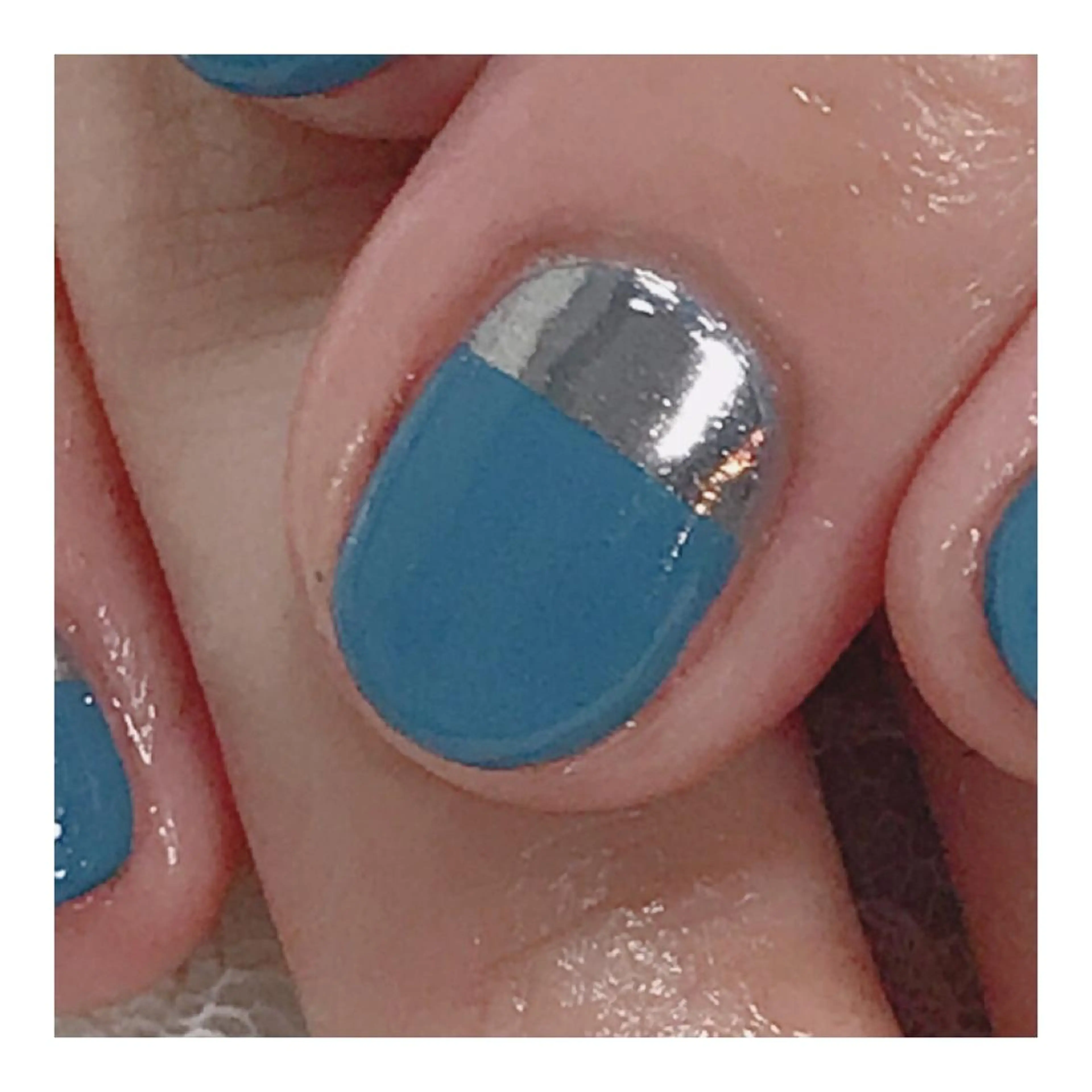 ネイル ミラーネイル 玉造、森ノ宮 fran2 nailのネイルデザイン
