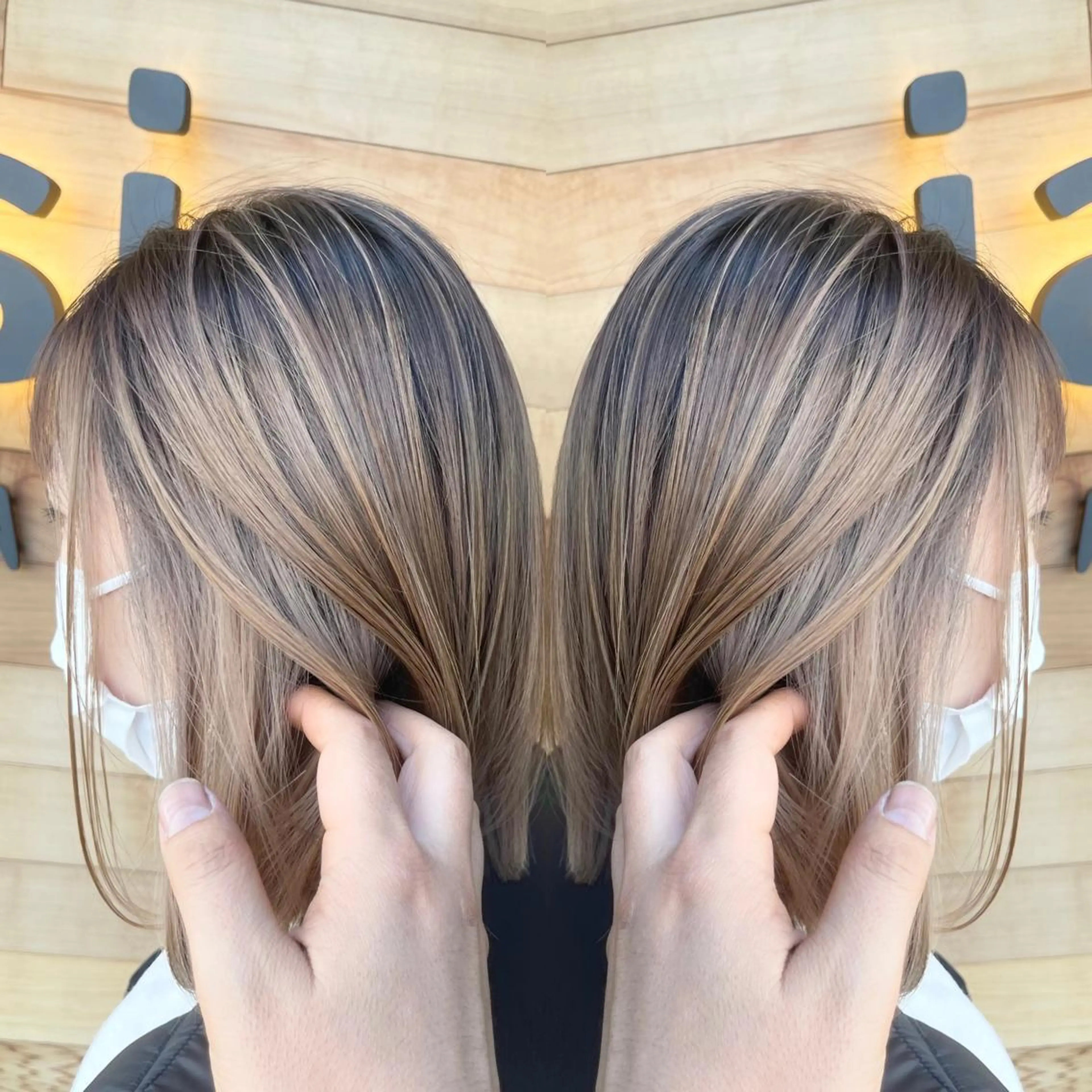 ショート ハイライト レイヤーカット カット ヘアカラー ハイライトバレイヤー ジュ＆縮毛矯正✨櫻野のヘアスタイル