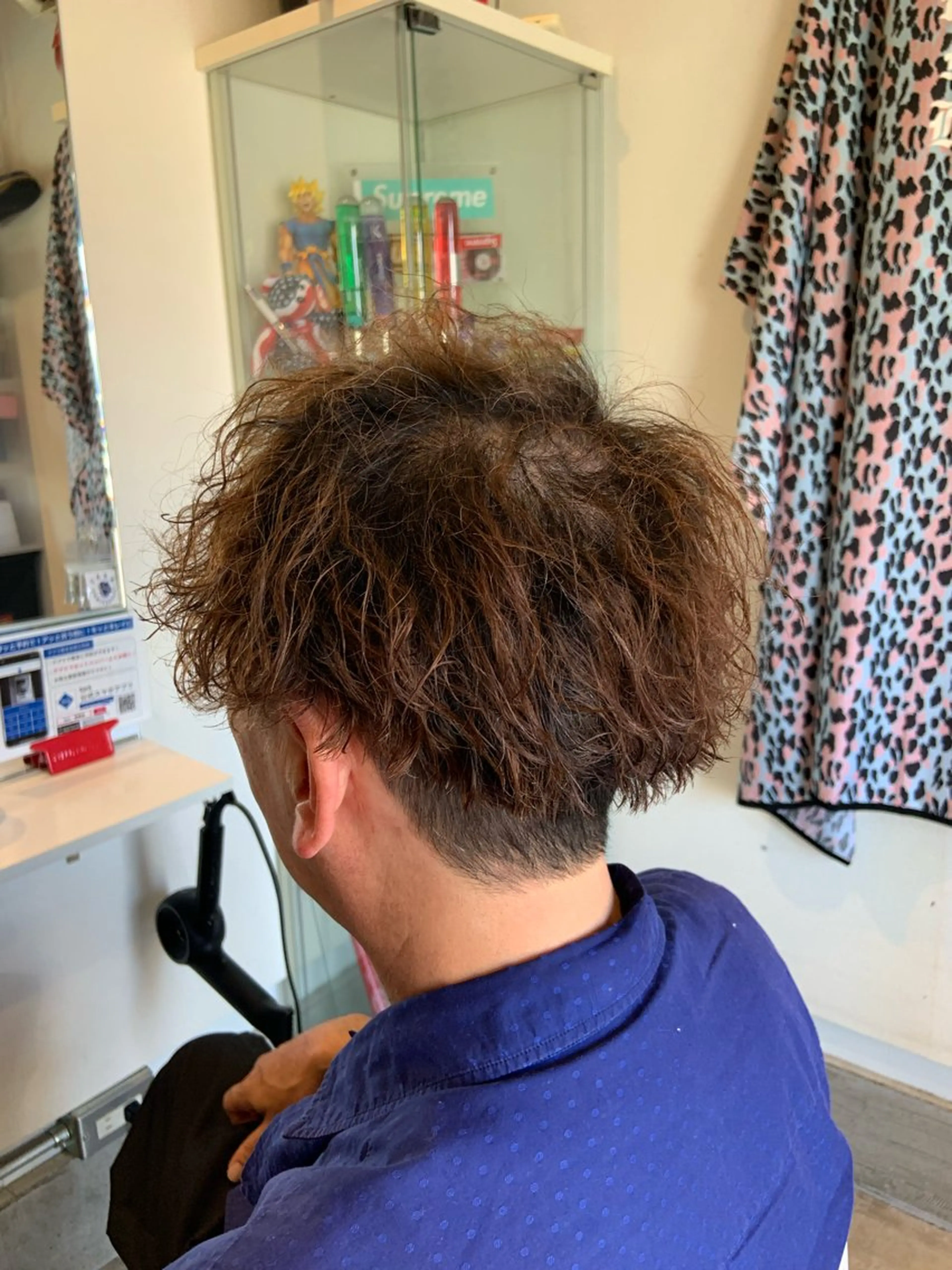 メンズ カット パーマ 原谷 一成のヘアスタイル