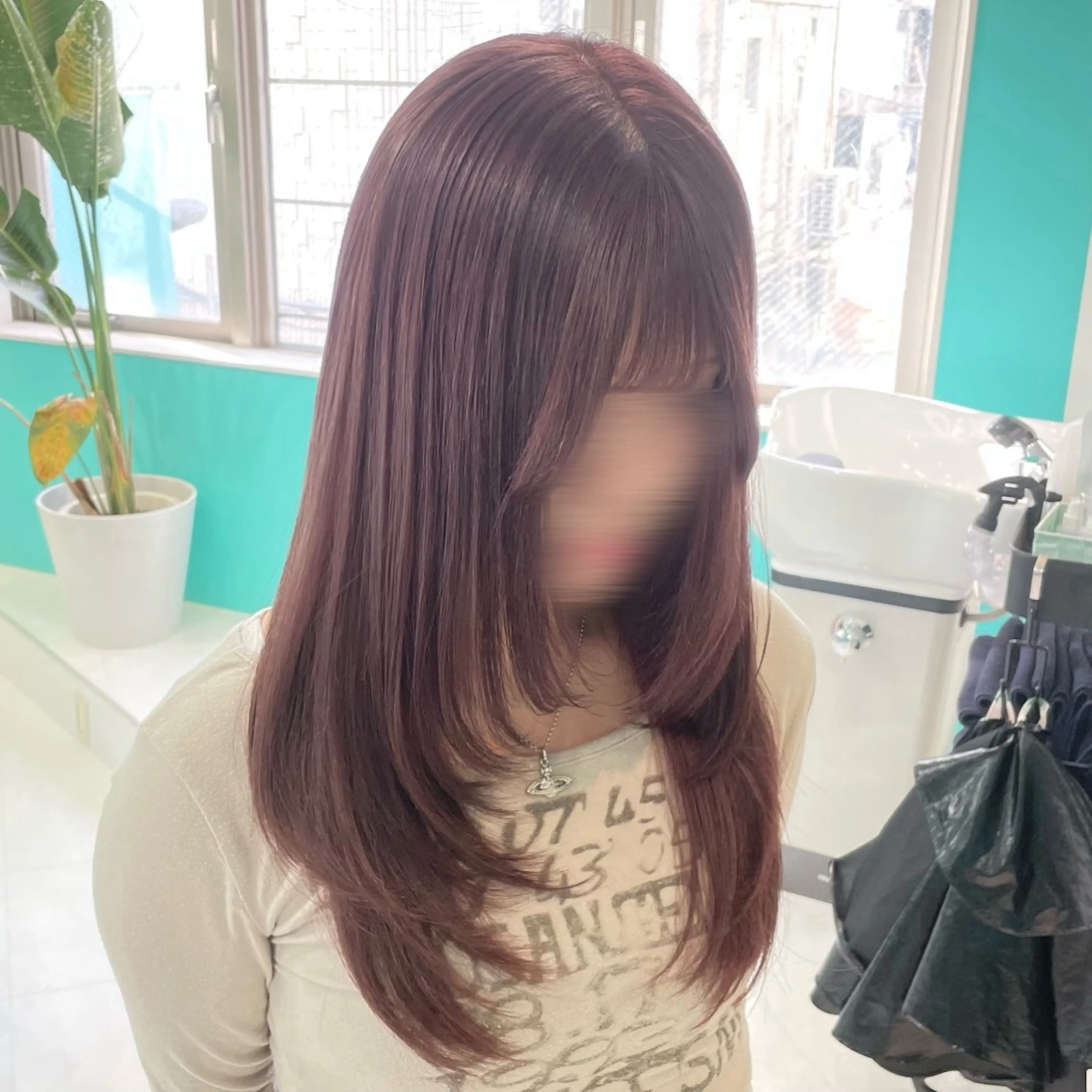 ロング カラー ラベンダーカラー カット ヘアカラー トリートメント デザインカラー/ ボブ/Natsukiのヘアスタイル