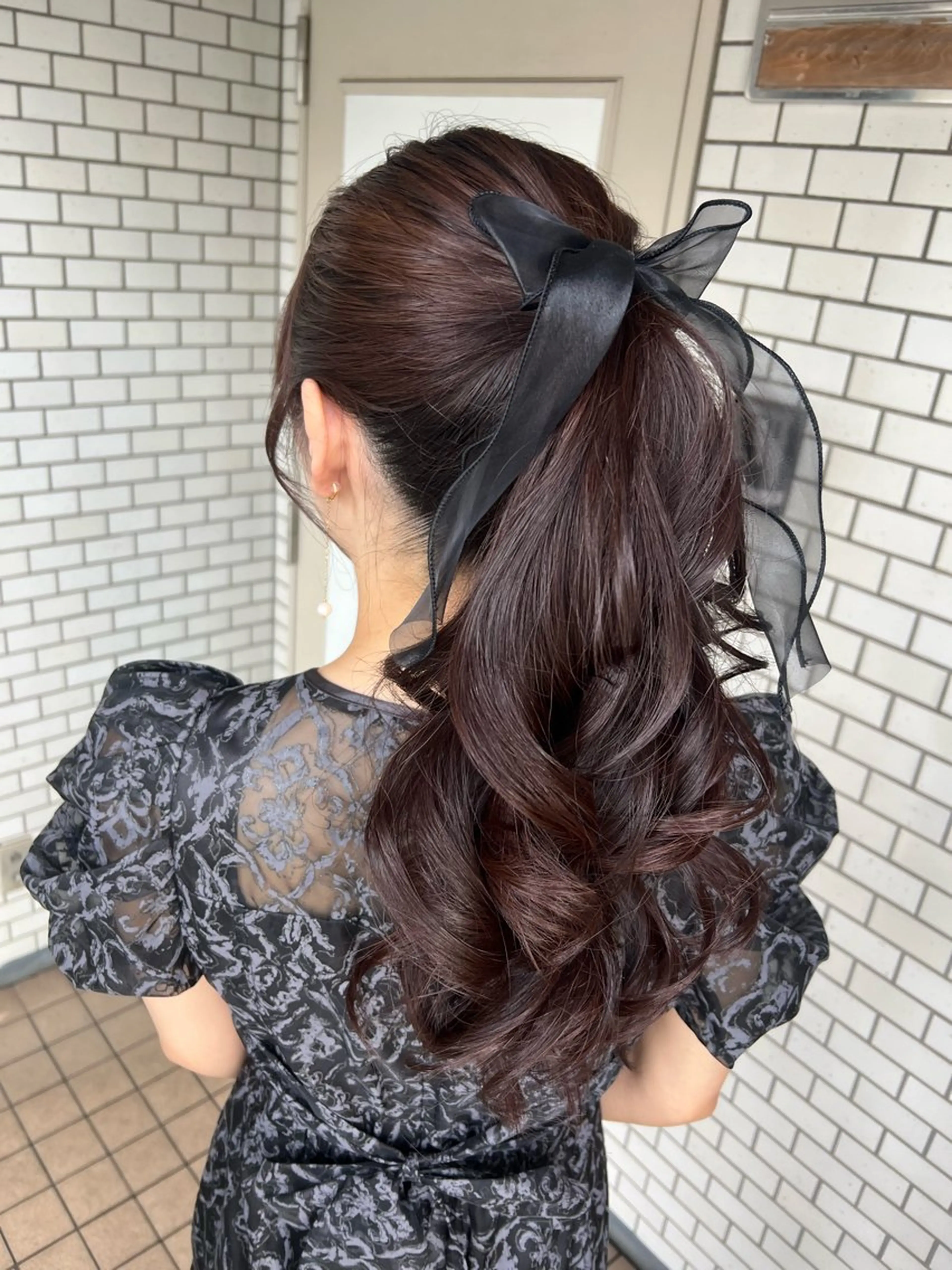 ヘアアレンジ ポニーテール ヘアセット 大人可愛いヘアメイク 💋🧚‍♀️しずかのヘアスタイル