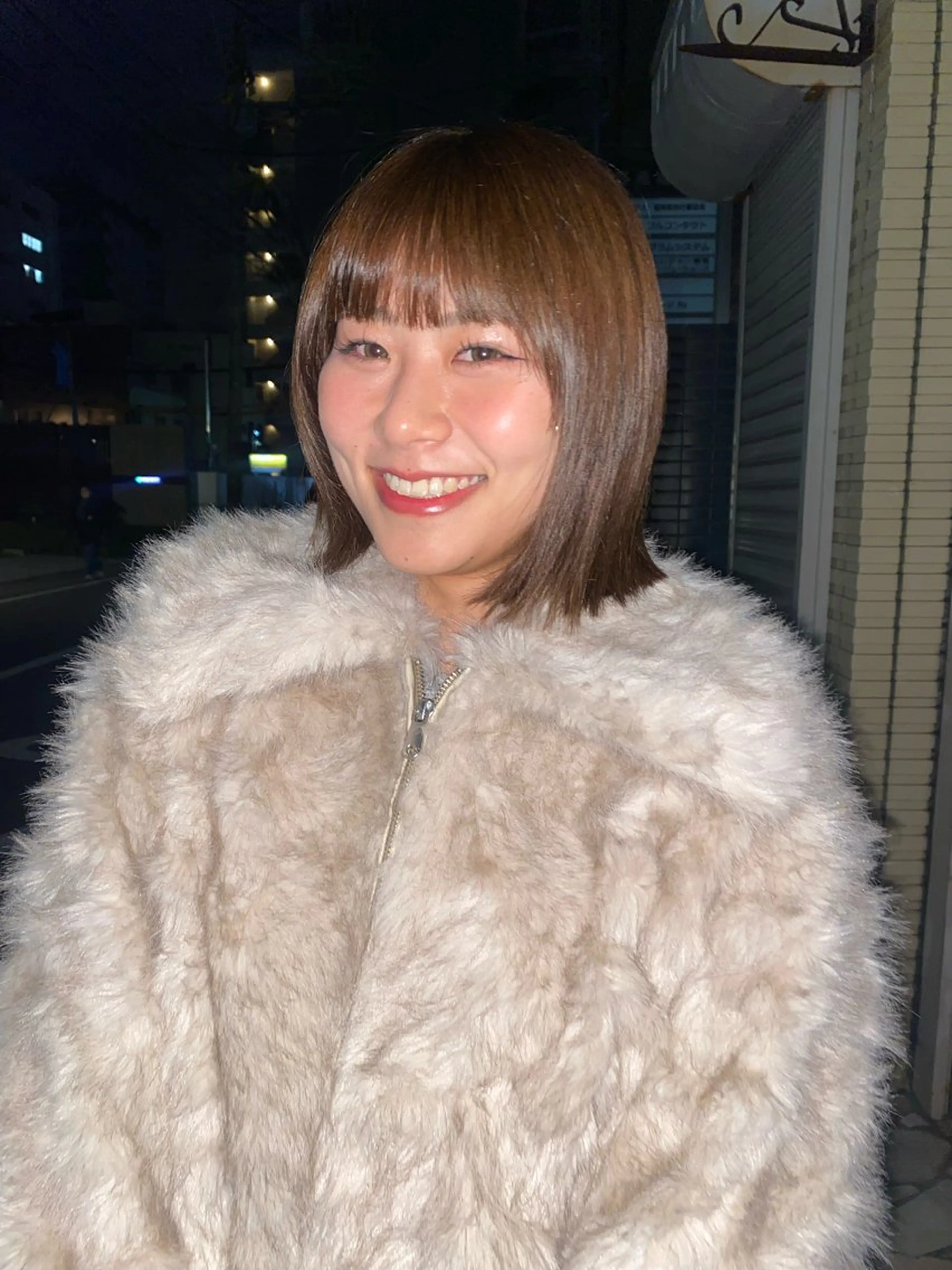 ミディアム カラー カット ソノダ リコのヘアスタイル