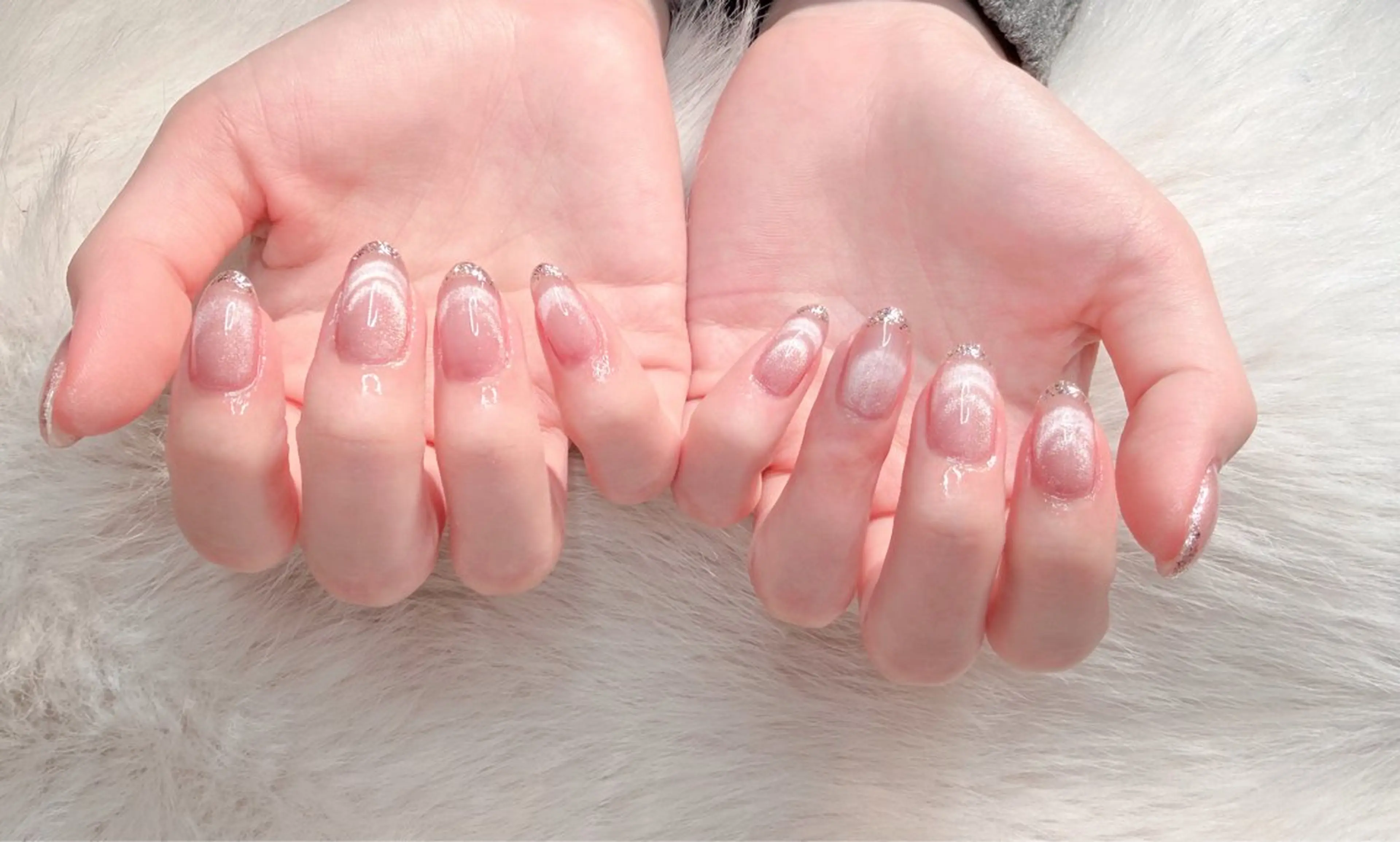 ネイル リボン、ガーリー パーツ放題専門店のネイルデザイン