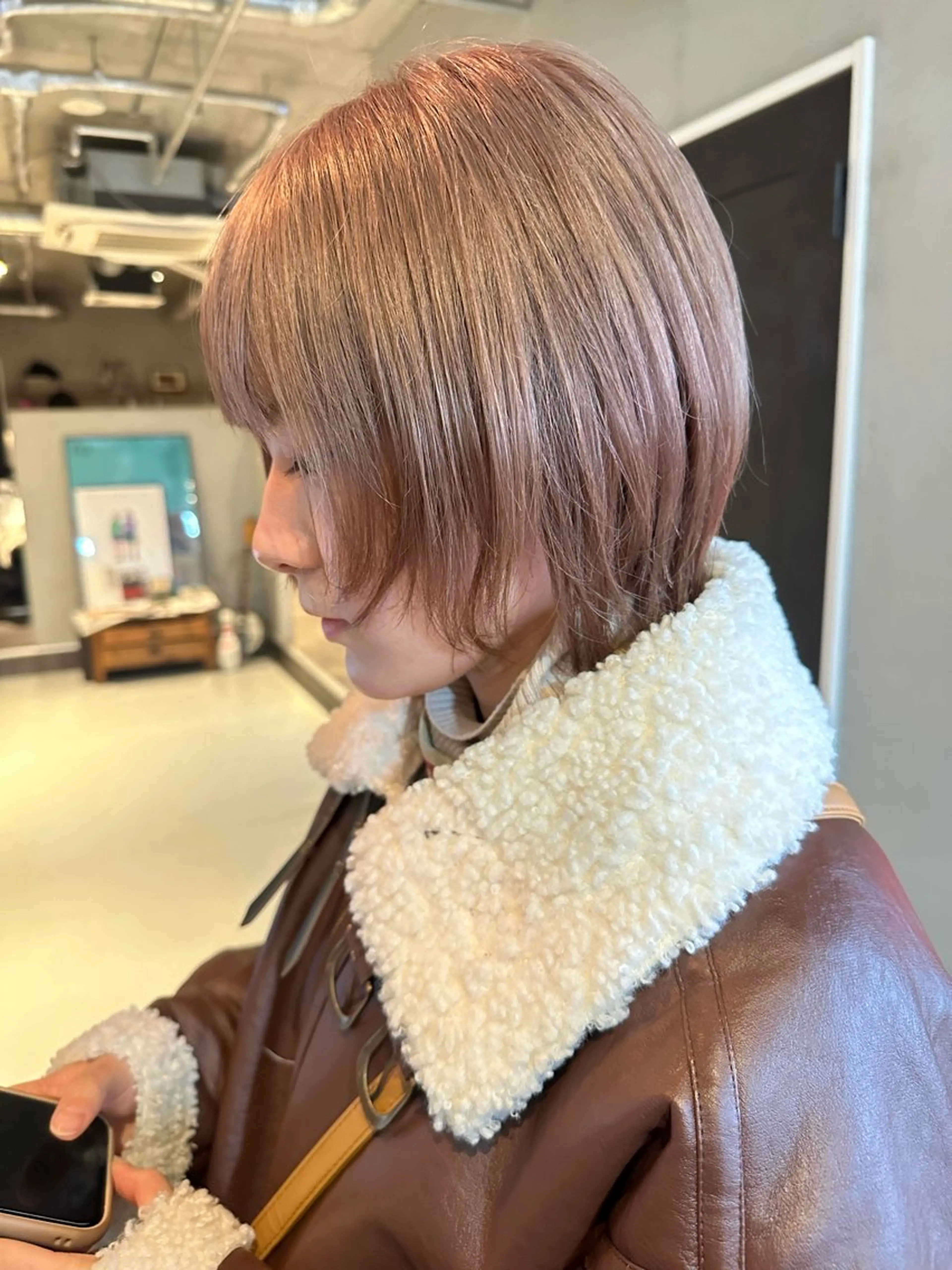 ショート カラー カット ヘアカラー トリートメント 斎藤祐樹 /レイヤー/パーマのヘアスタイル