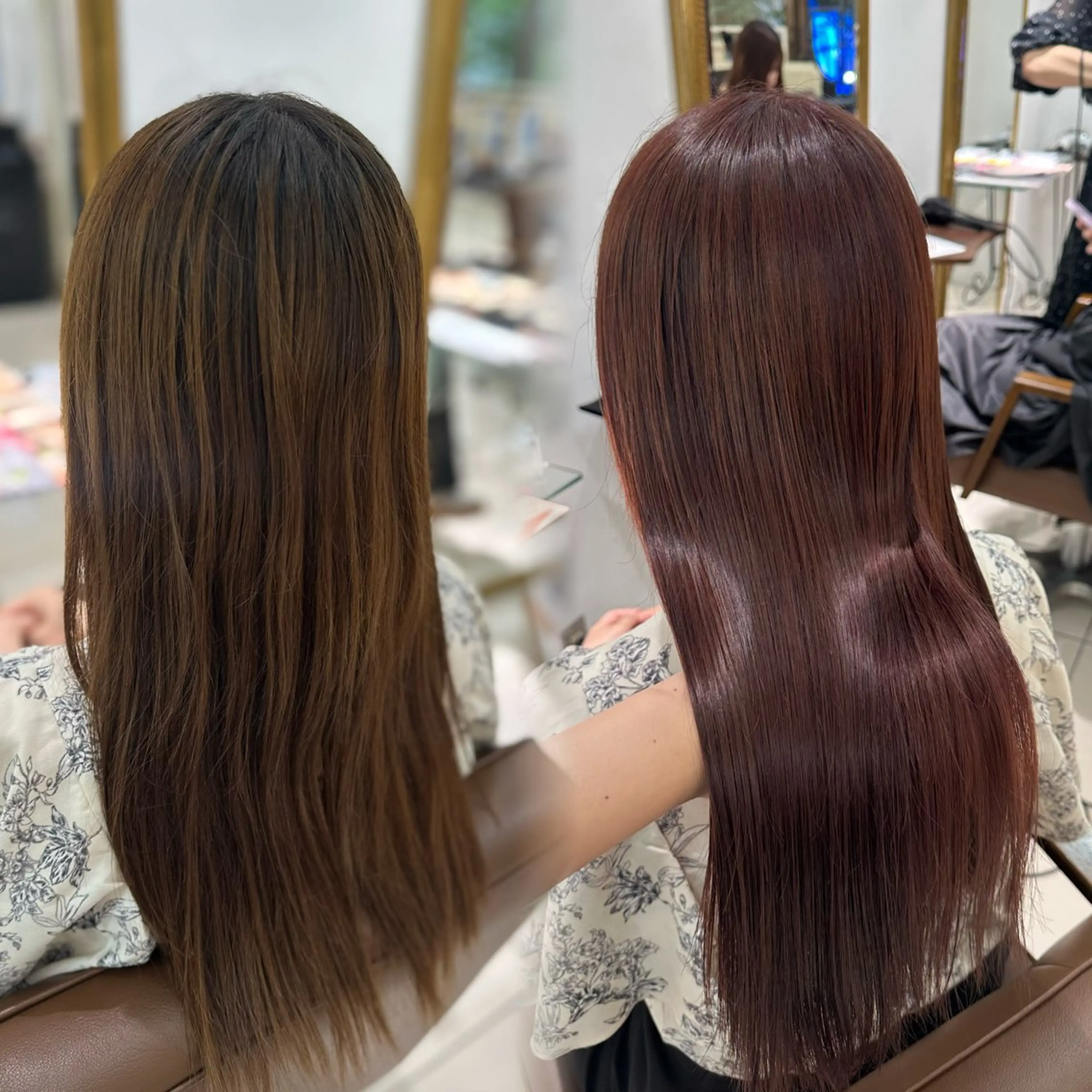 ロング カラー 髪質改善艶カラー🩶 Nanako ⟡.·のヘアスタイル