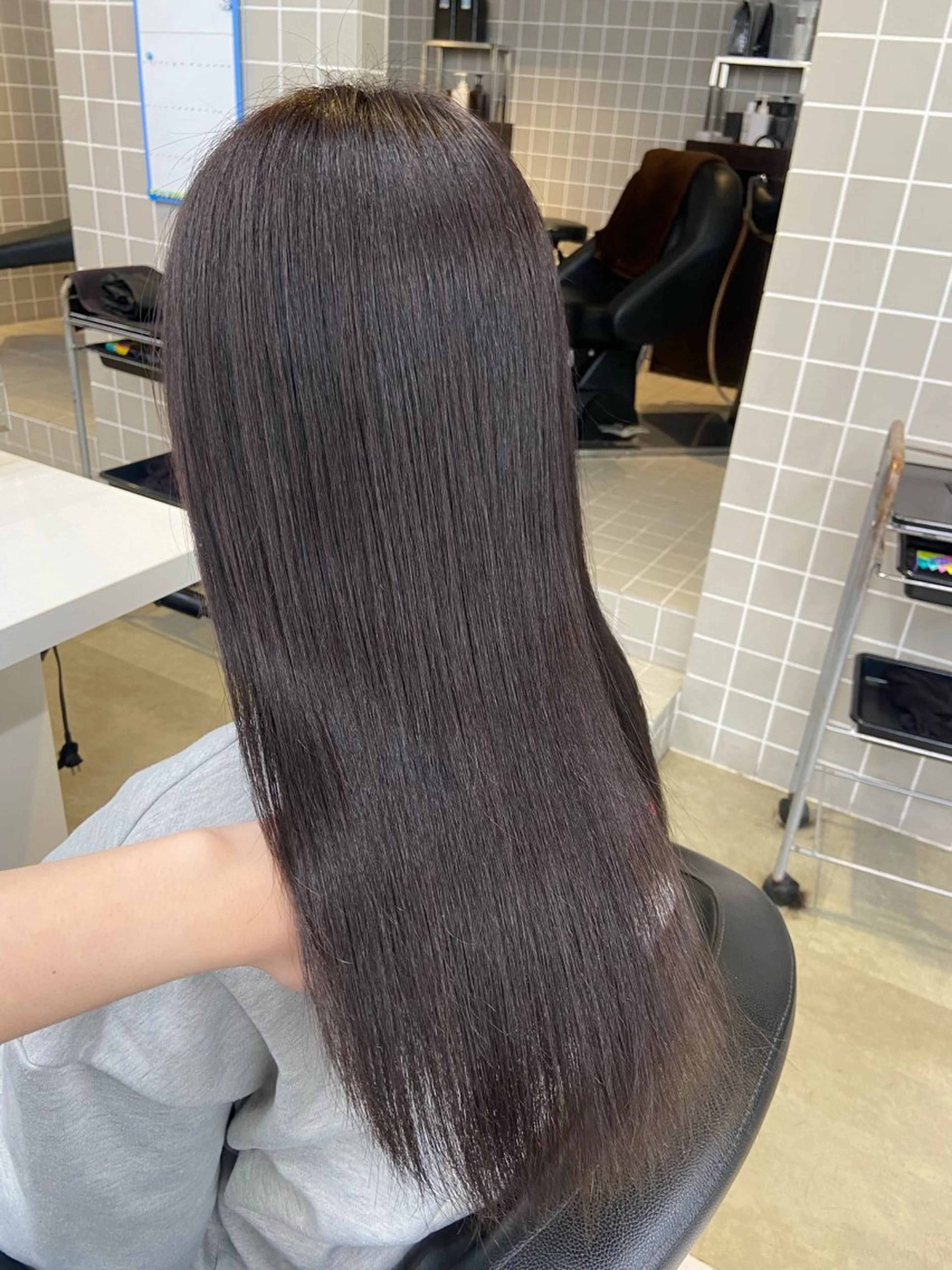 セミロング カラー ヘアアレンジ Over hair_ misakiのヘアスタイル