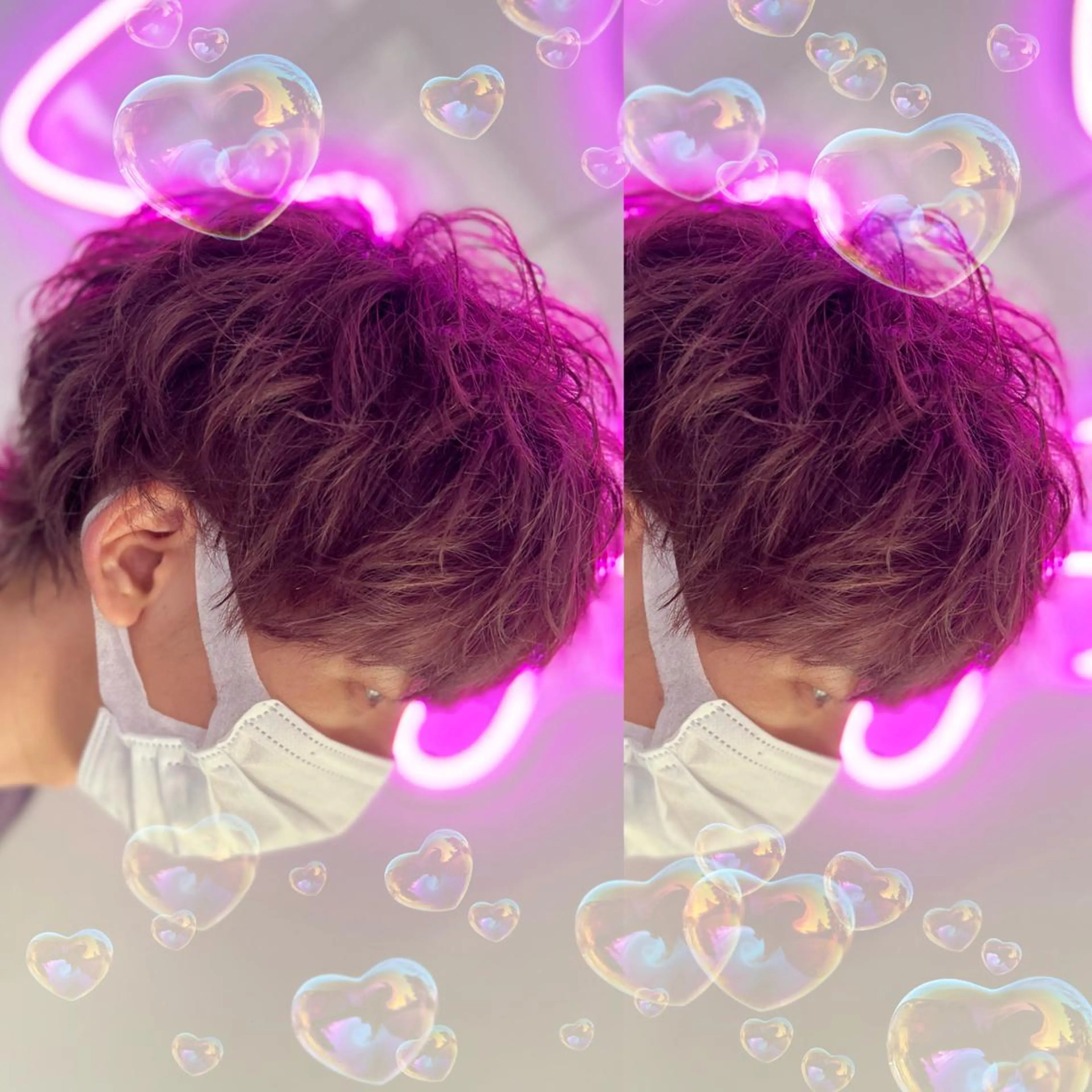 メンズ メンズバレイヤージュ メンズブリーチ メンズハイライト メンズインナーカラー メンズ韓国風 🦋ami/浦和 ブリーチ／韓国🦋のヘアスタイル