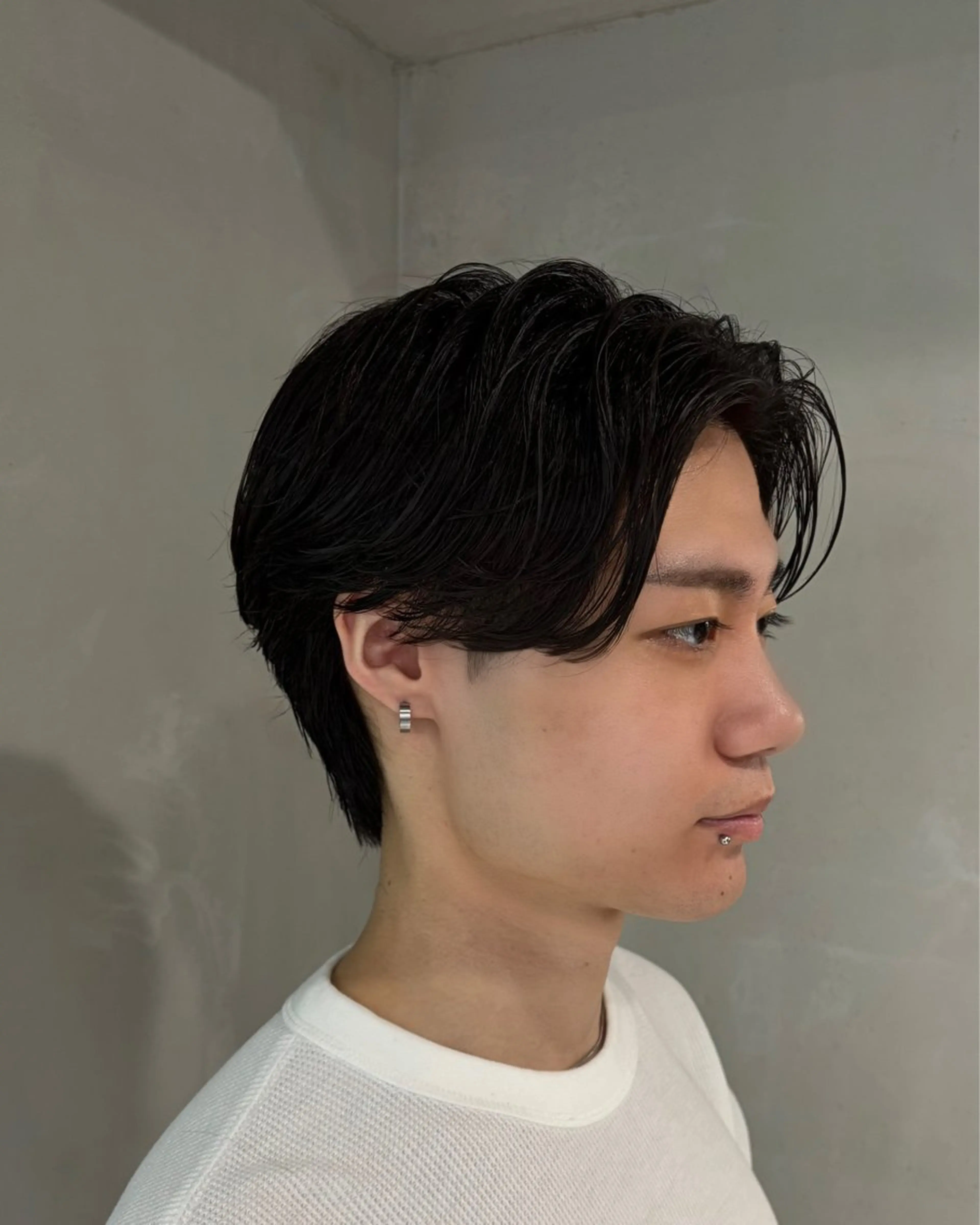 ショート パーマ メンズ センターパート カット パーマ 💈メンズ特化💈 テッペイのヘアスタイル