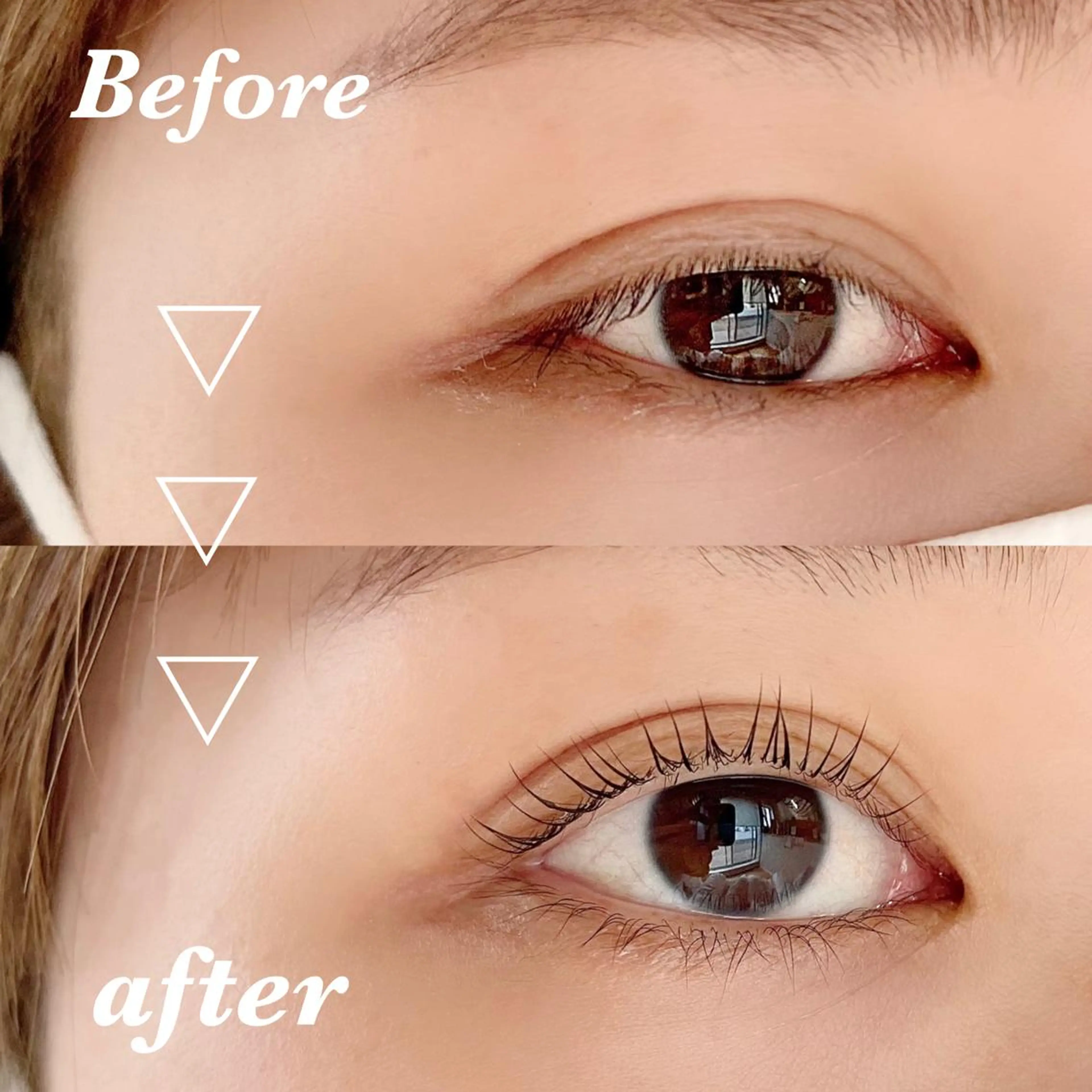 マツエク・マツパ 一重×まつ毛パーマ 安藤 真結香のマツエク・マツパデザイン