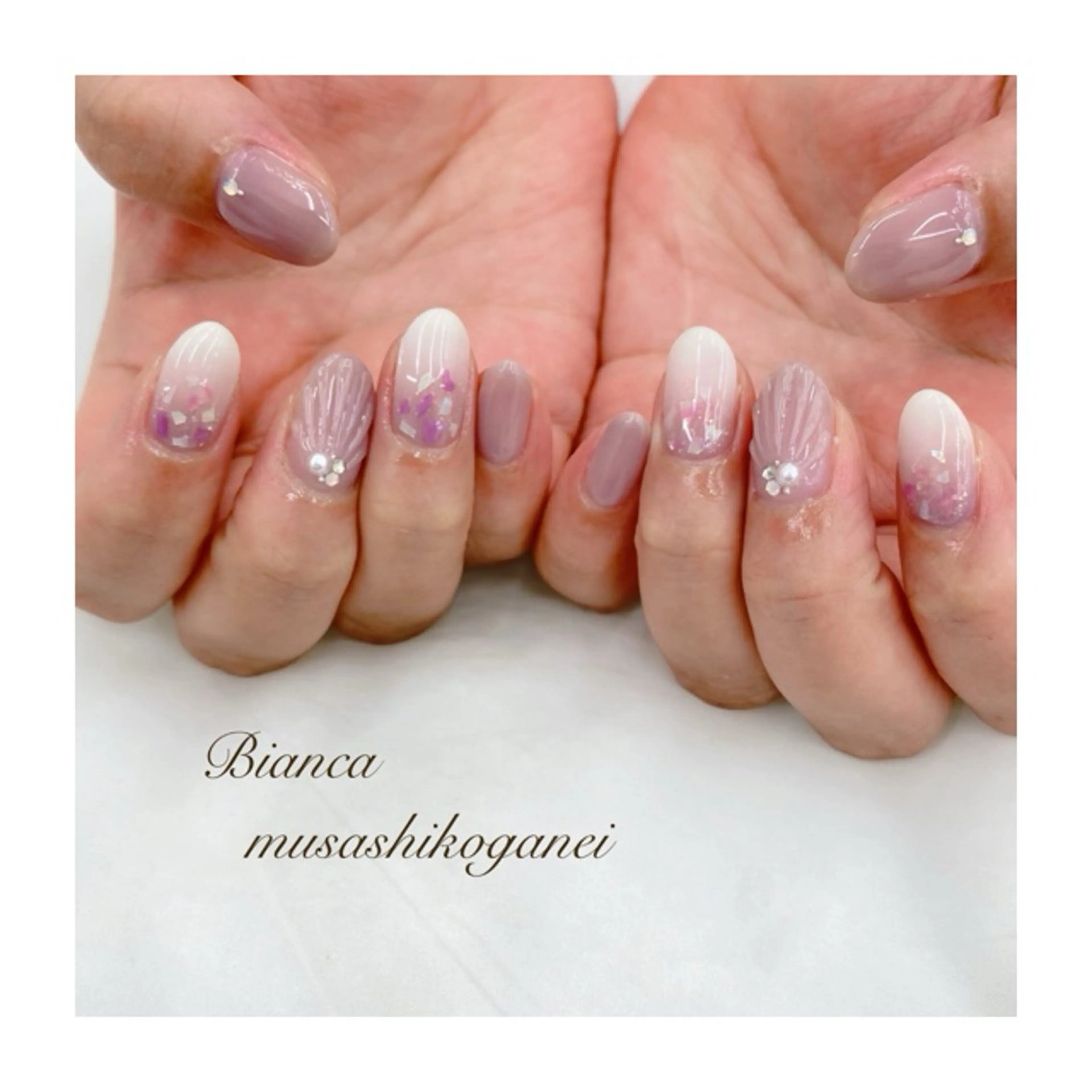 ネイル ハンドネイル Bianca 武蔵小金井 しぎはらのネイルデザイン