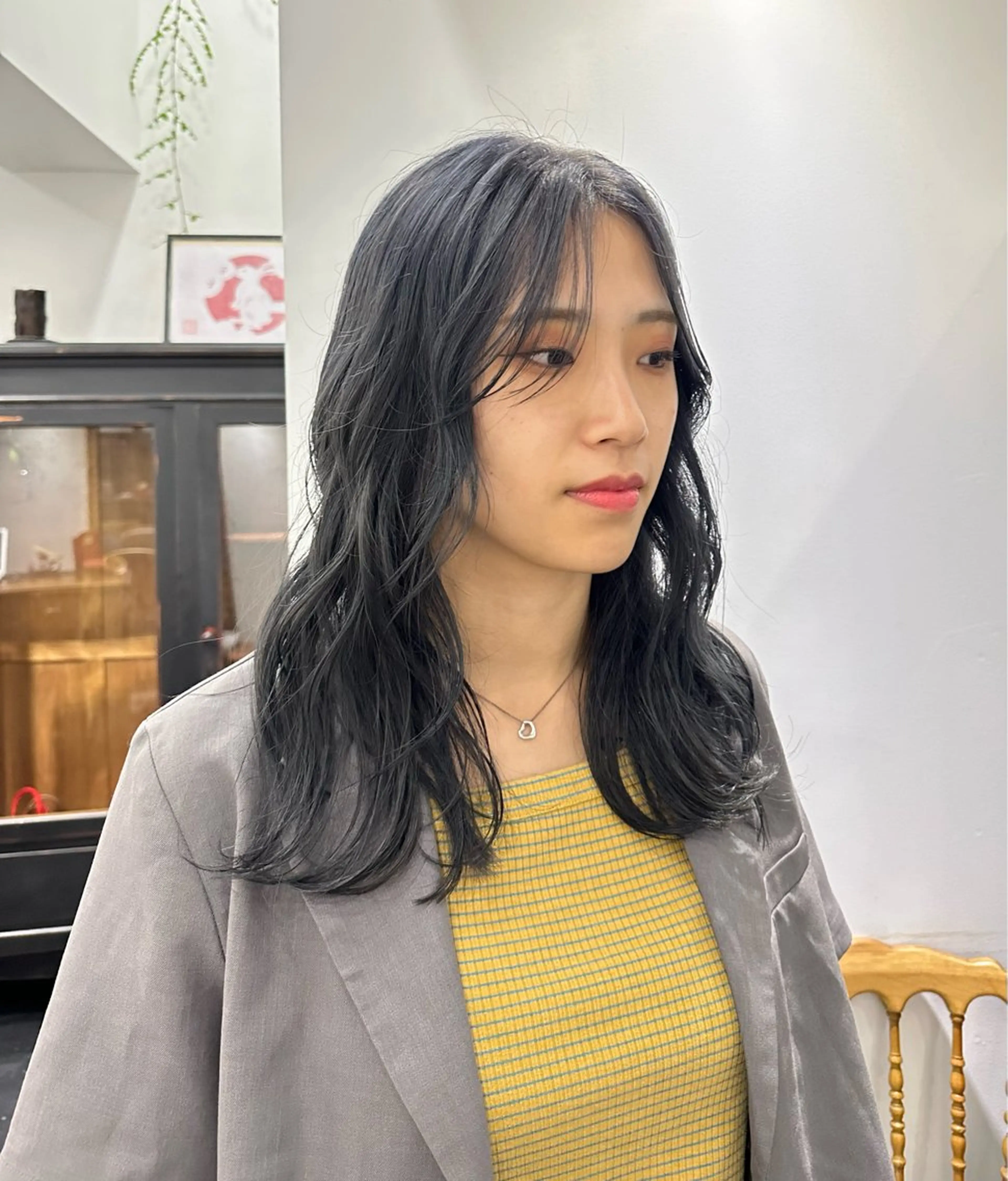 ミディアム カラー 透明感カラー カット ヘアカラー トリートメント REAL 心斎橋所属・ブリーチ/ベージュ /natsumiのヘアスタイル