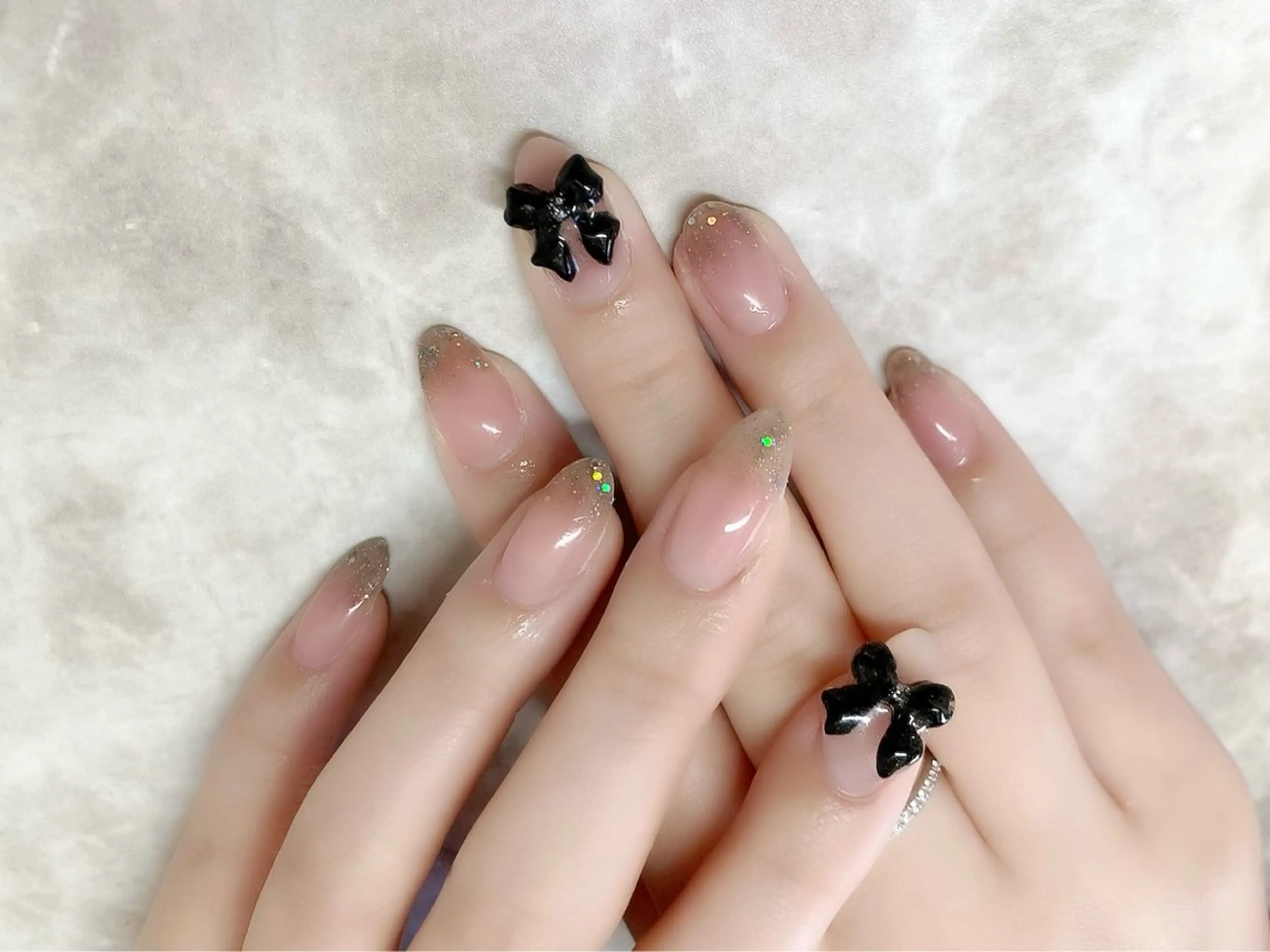 [ご新規様] 3Dリボンネイル(ソフトジェルオフ代無料)の写真